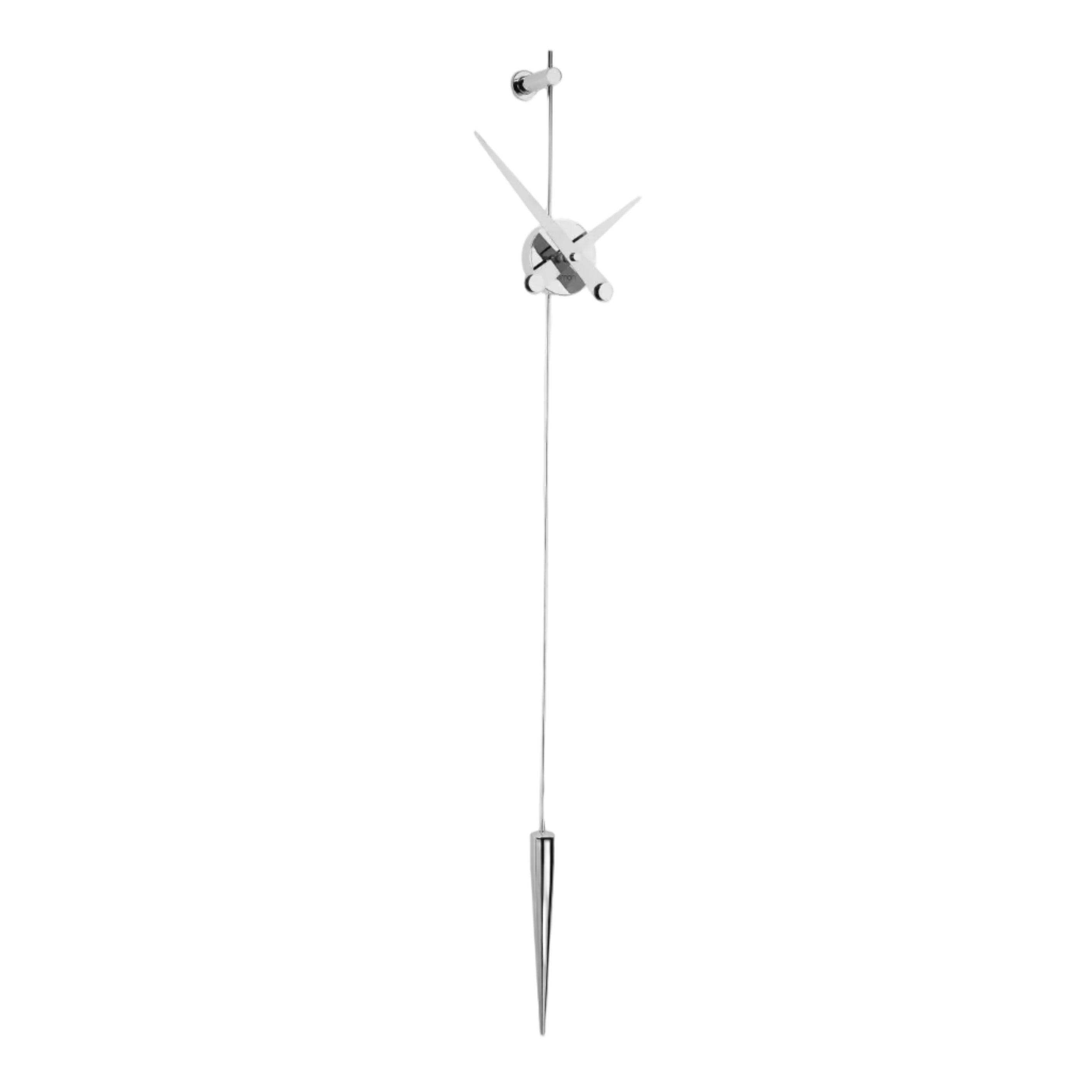 PUNTO Y COMA chrome wall clock