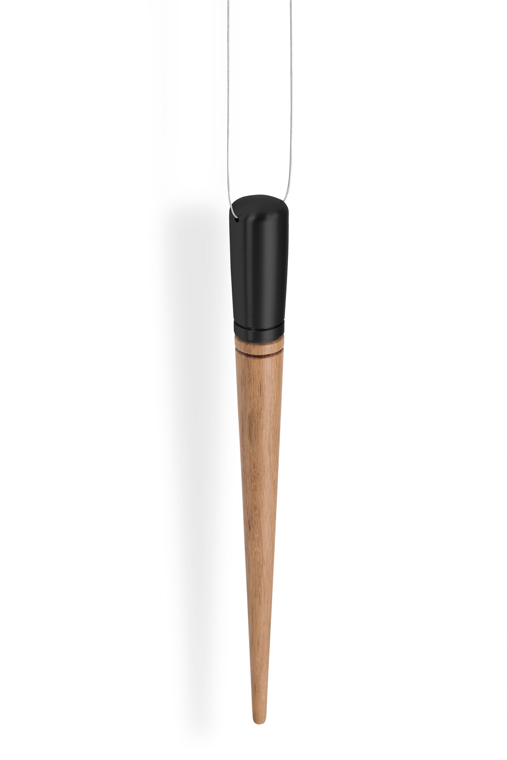 Premium PENDULO Wall Clock in Oak Wood with Black