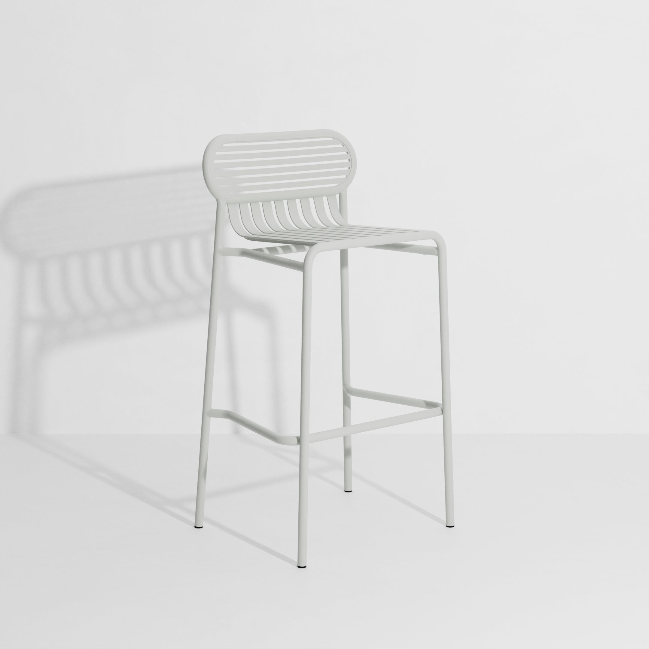 WEEK-END Pearl Gray Garden Stool