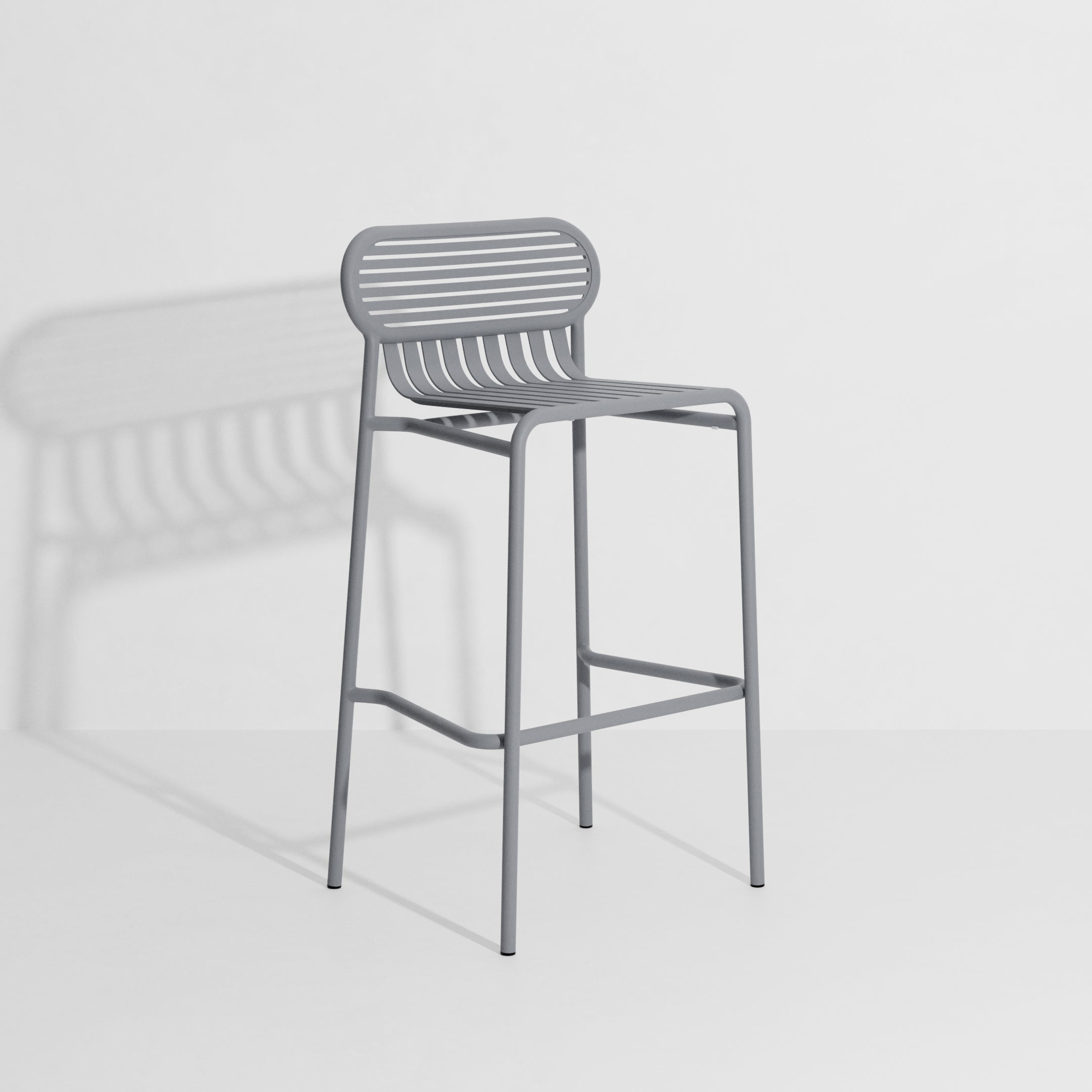 WEEK-END Gray Garden Stool