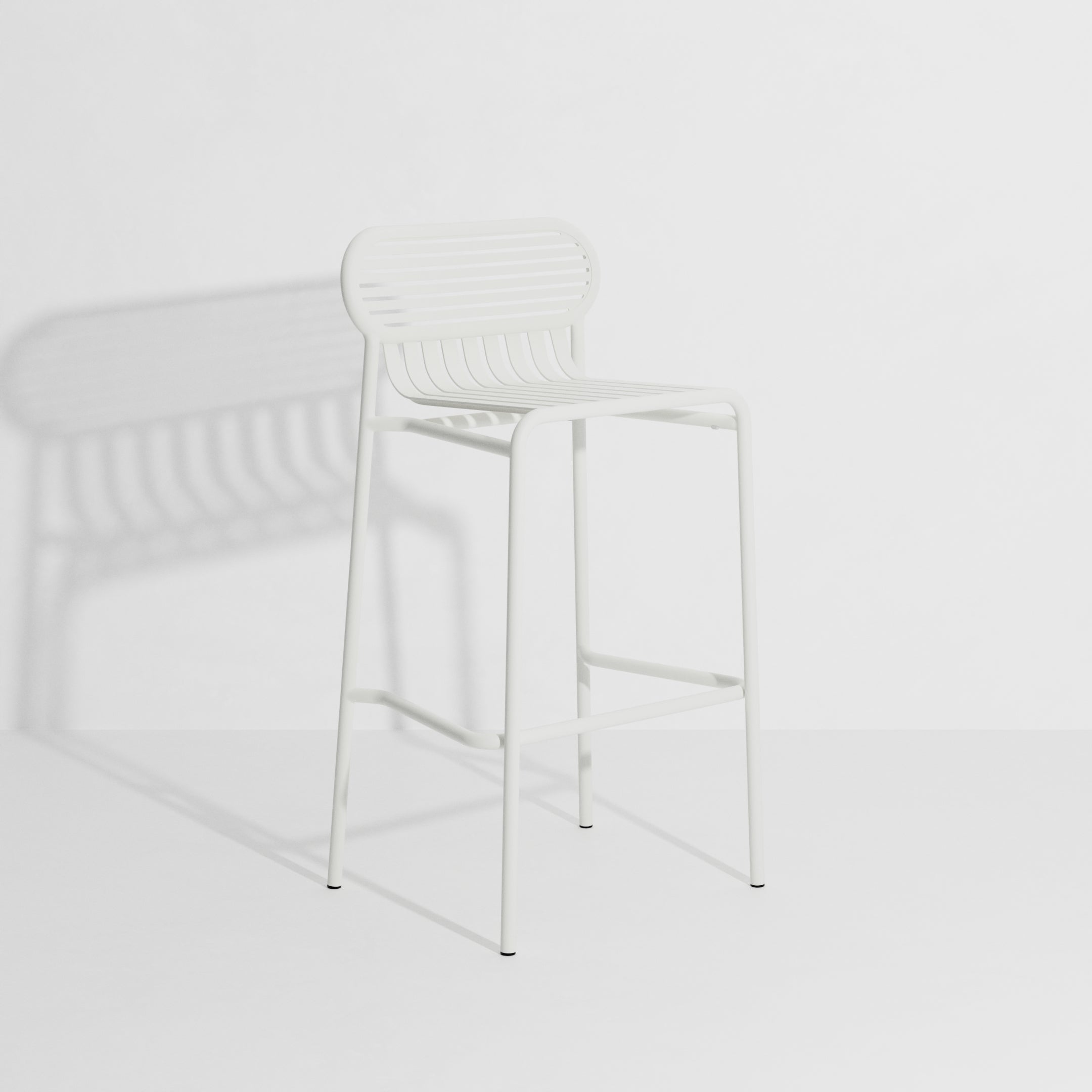 WEEK-END White Garden Stool