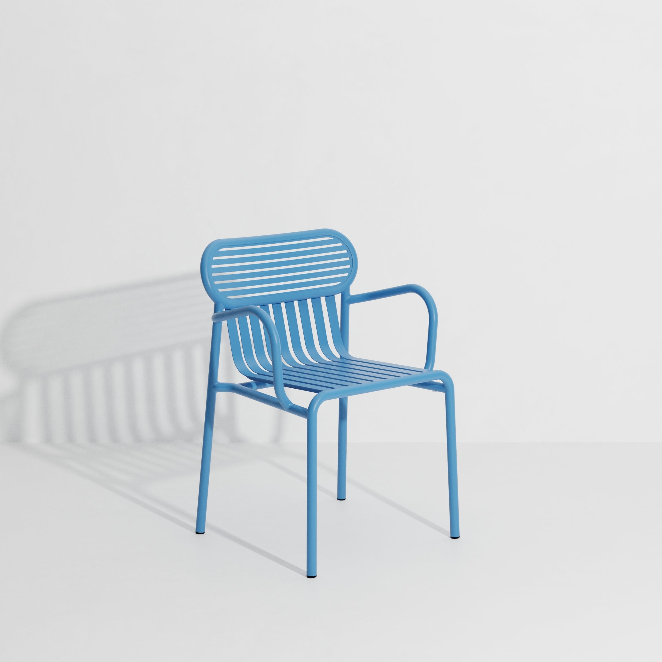 WEEK-END Blue Garden Chair with Armrests