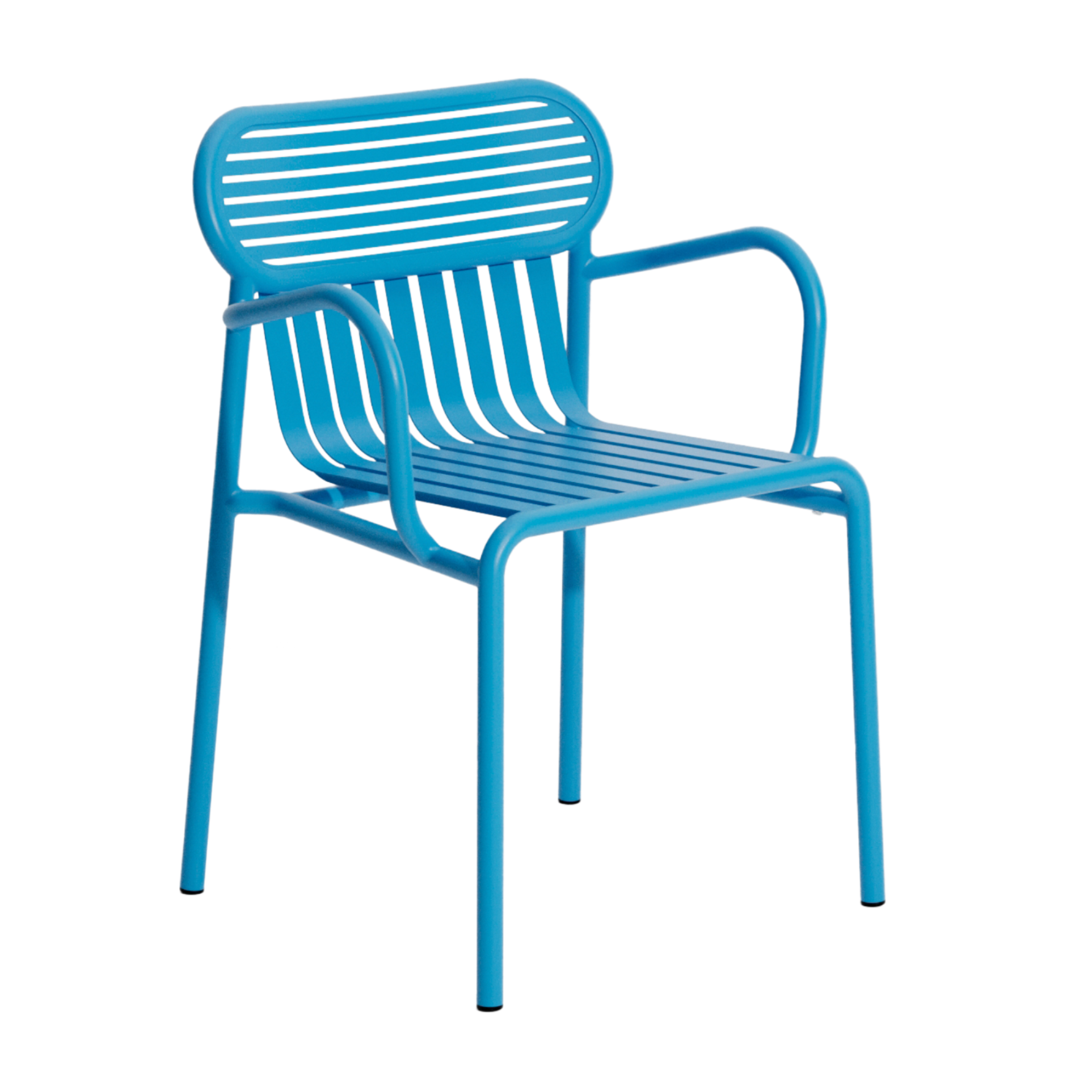 WEEK-END Blue Garden Chair with Armrests