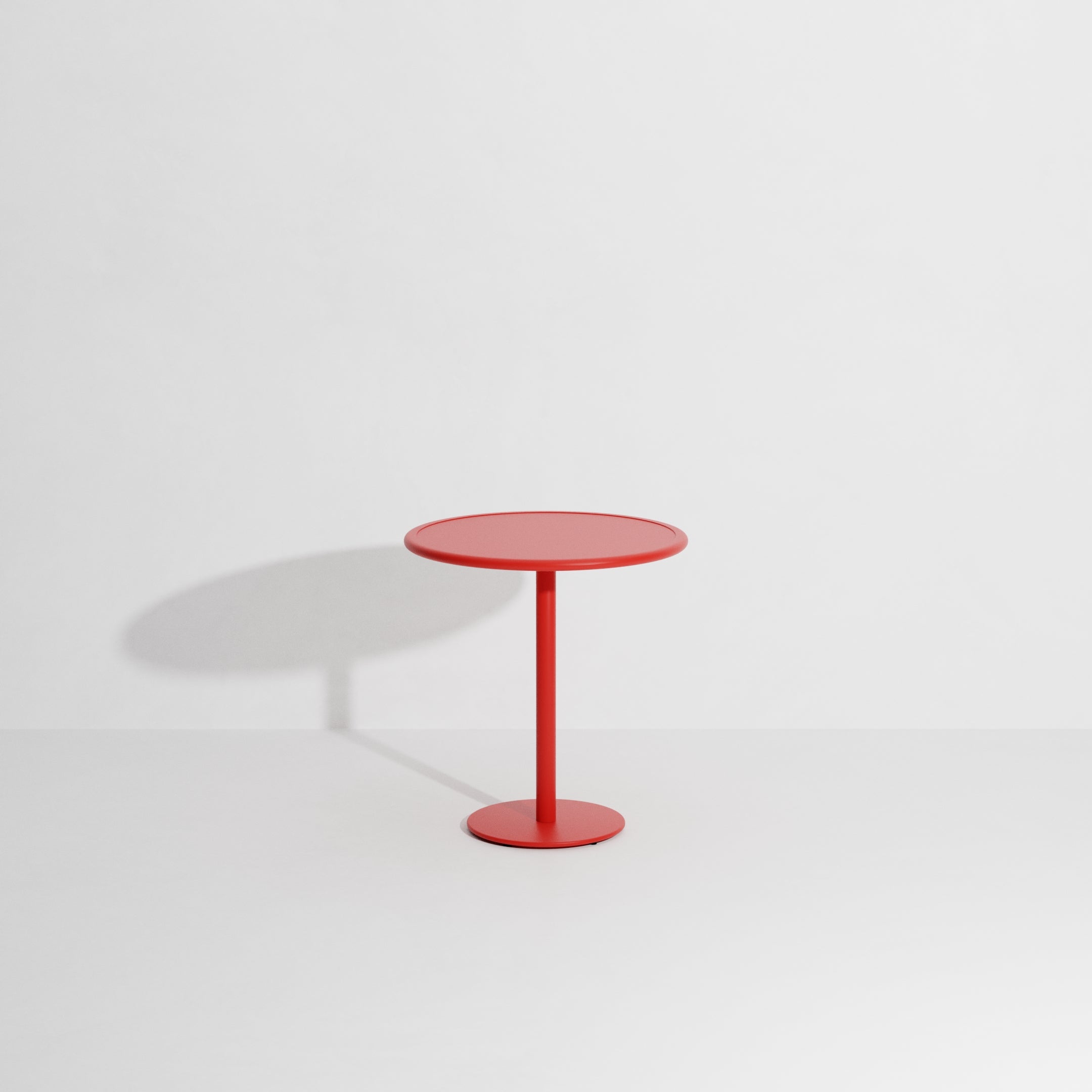 WEEK-END Round Garden Table in Red