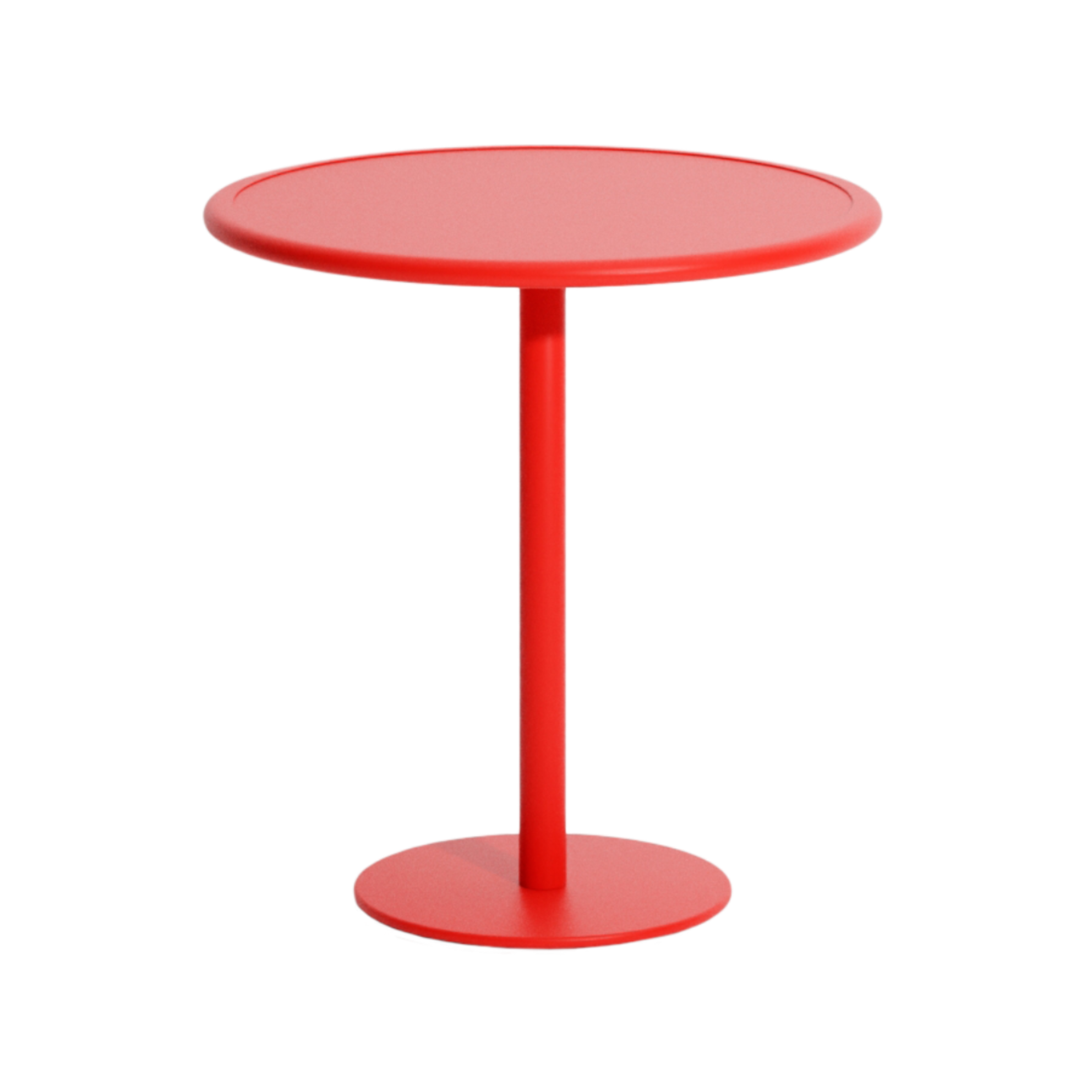 WEEK-END Round Garden Table in Red