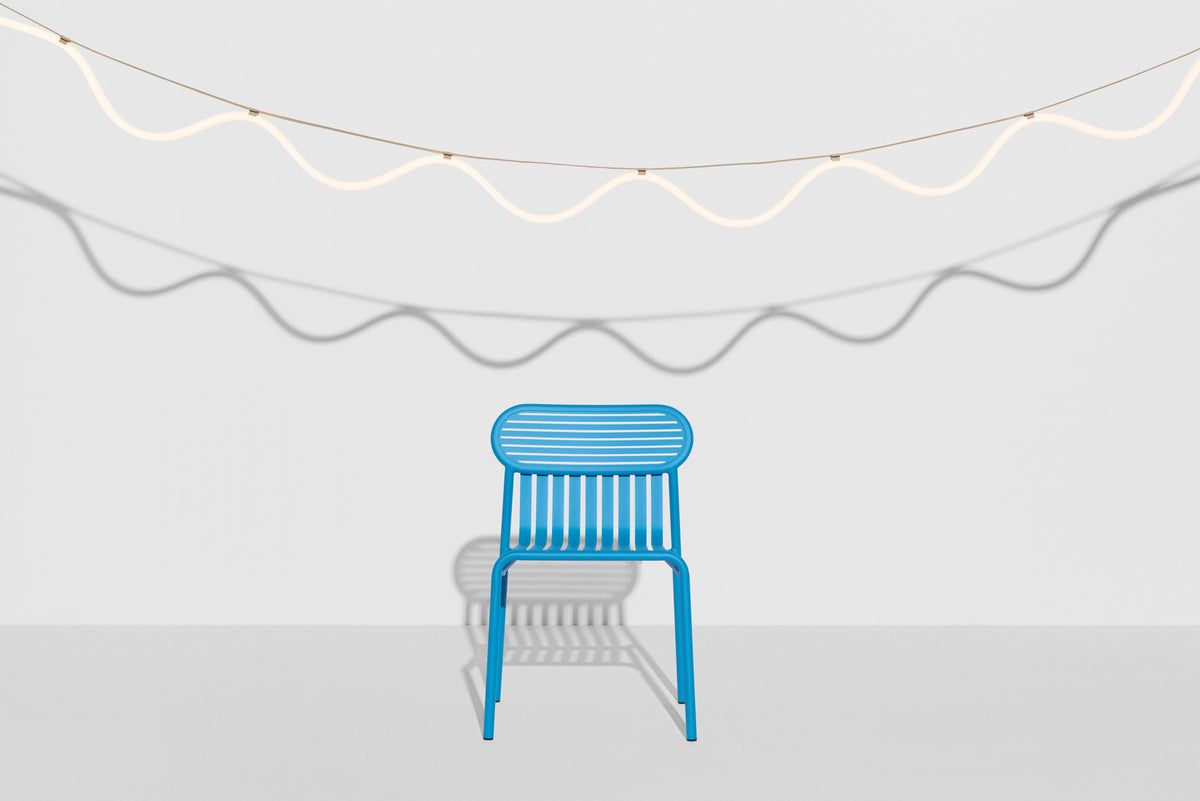 SPLINE Pendant Lamp in Beige with Blue
