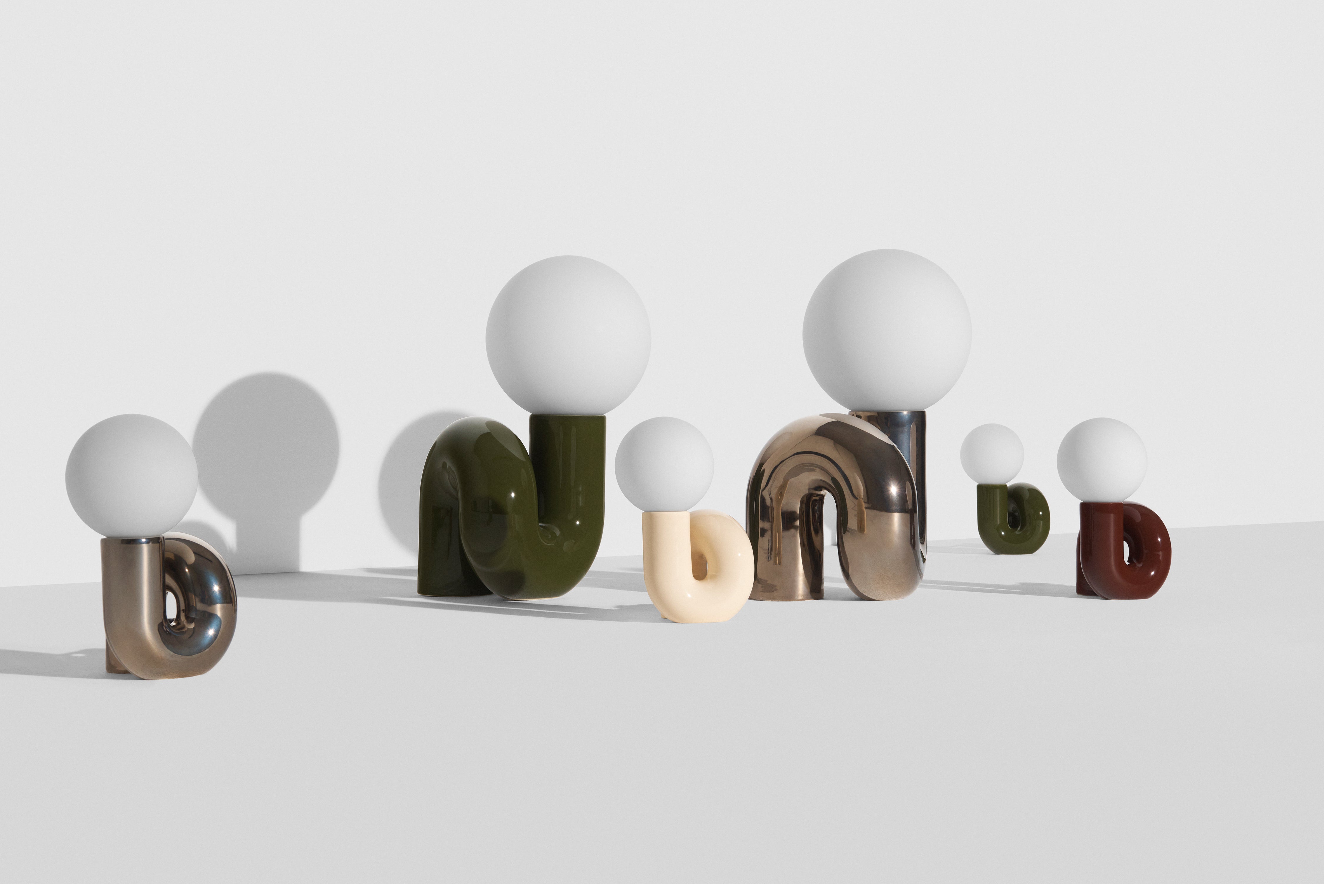 NEOTENIC silver table lamp