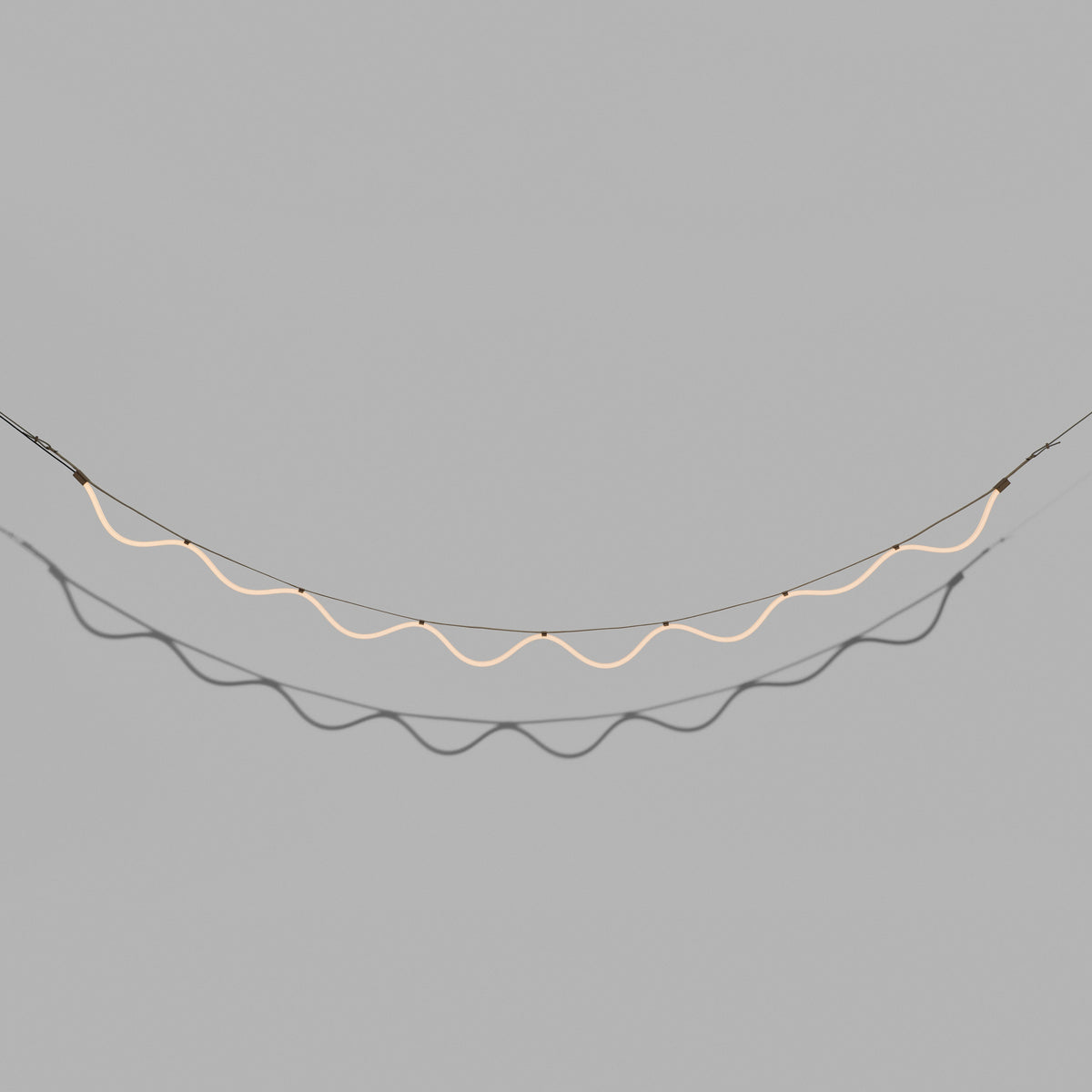 SPLINE Pendant Lamp in Beige with Blue
