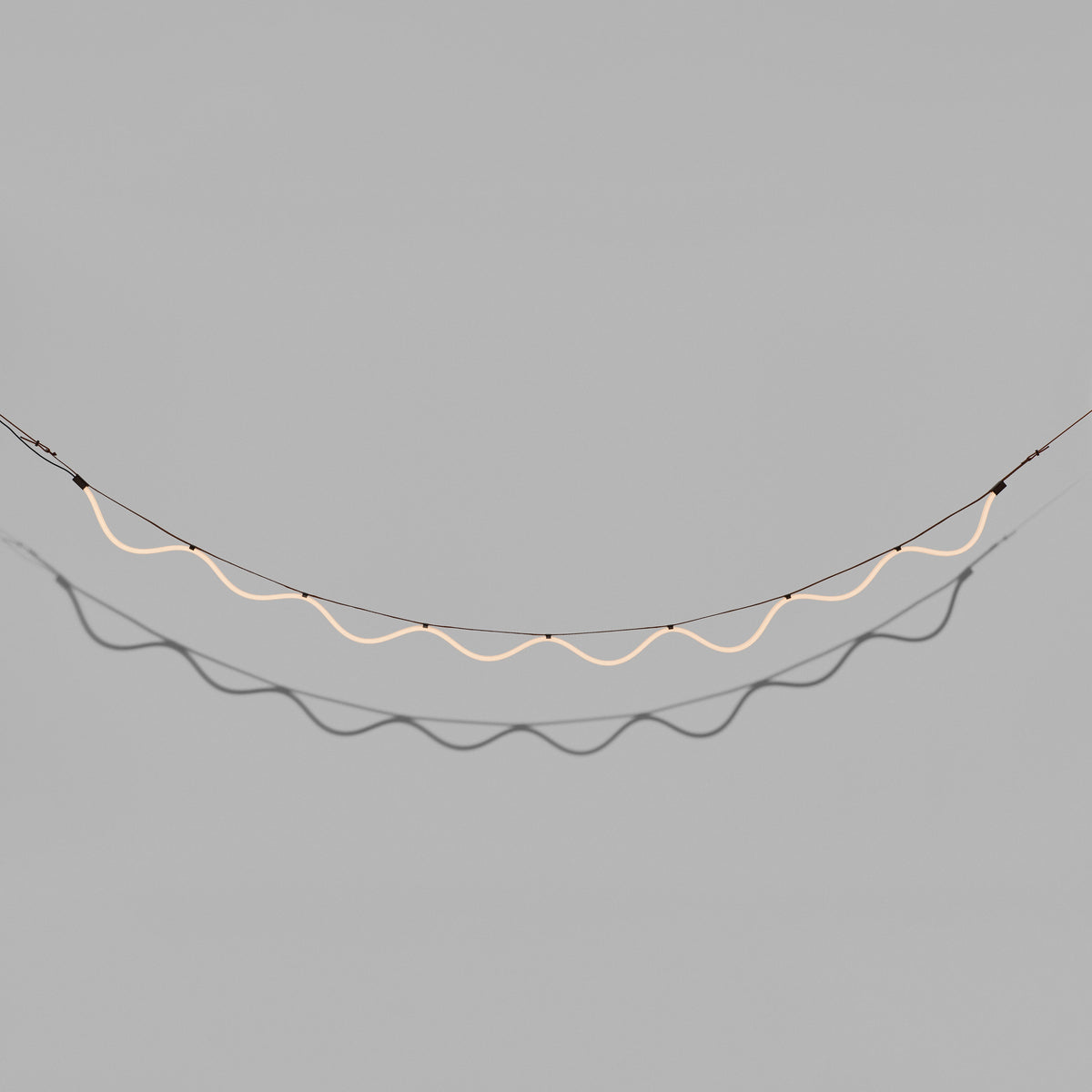 SPLINE Pendant Lamp in Brown with Orange
