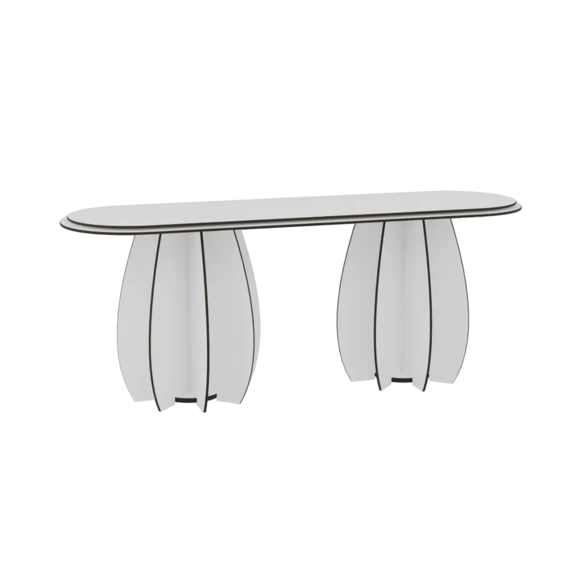 Outdoor bench for two GARDENIA white
