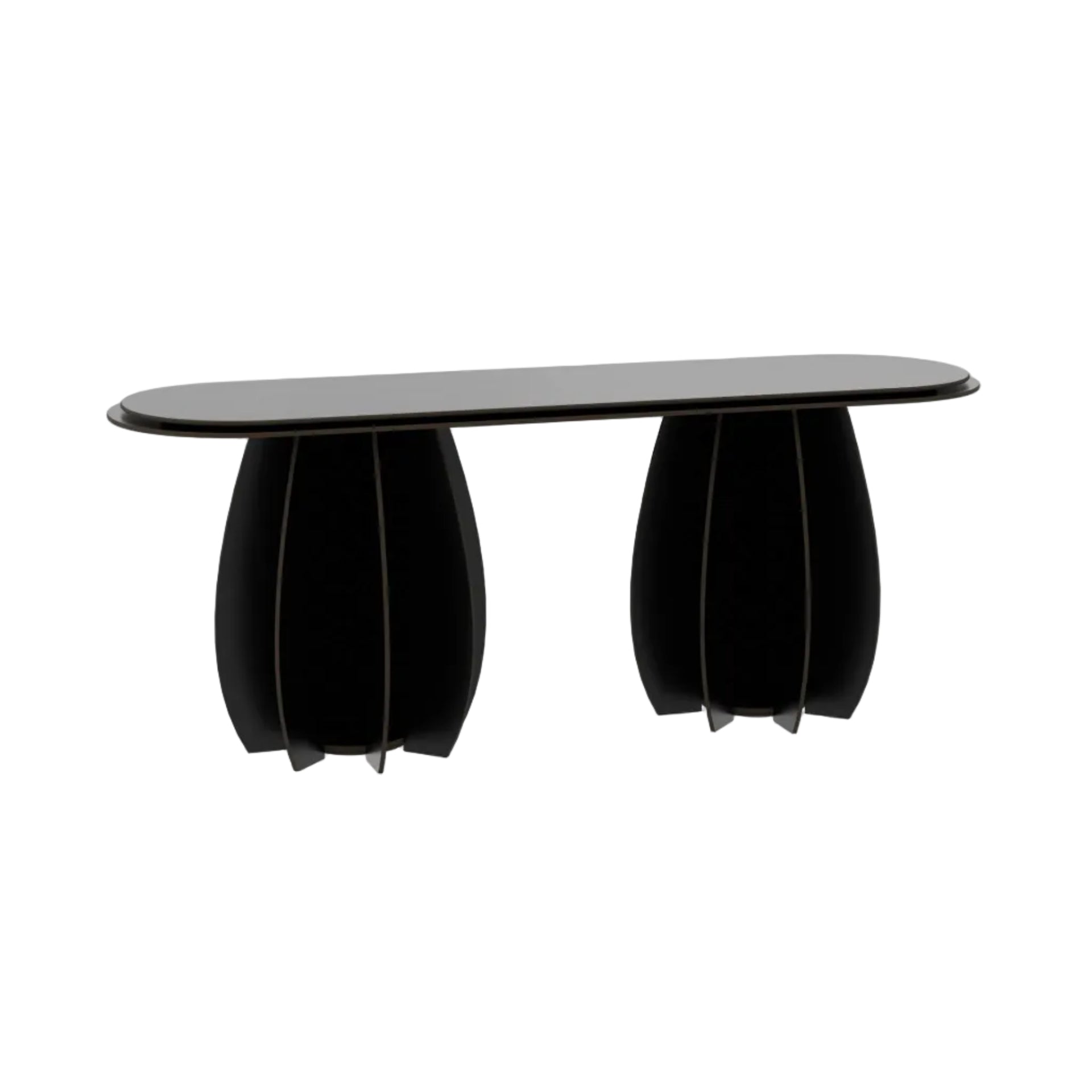 GARDENIA Black Outdoor Bench for Two