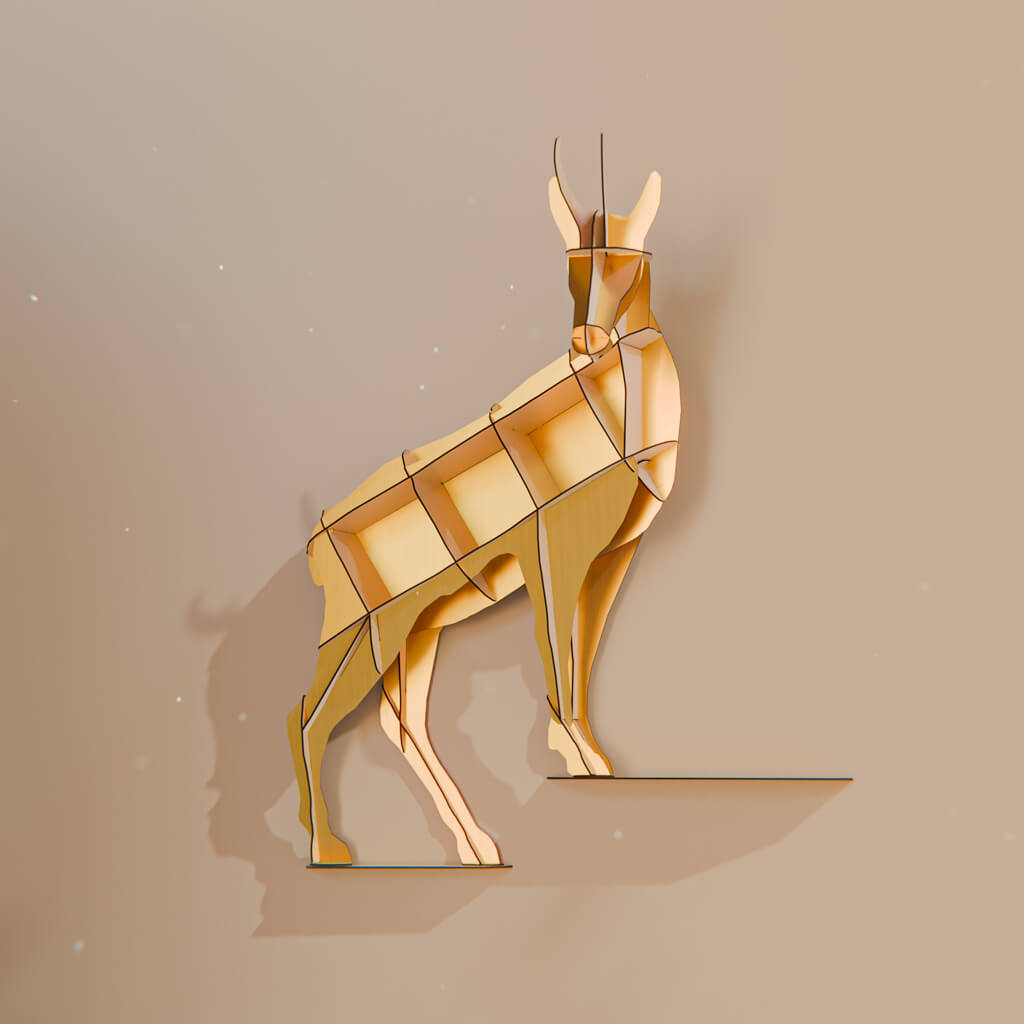 HORACE gold wall shelf
