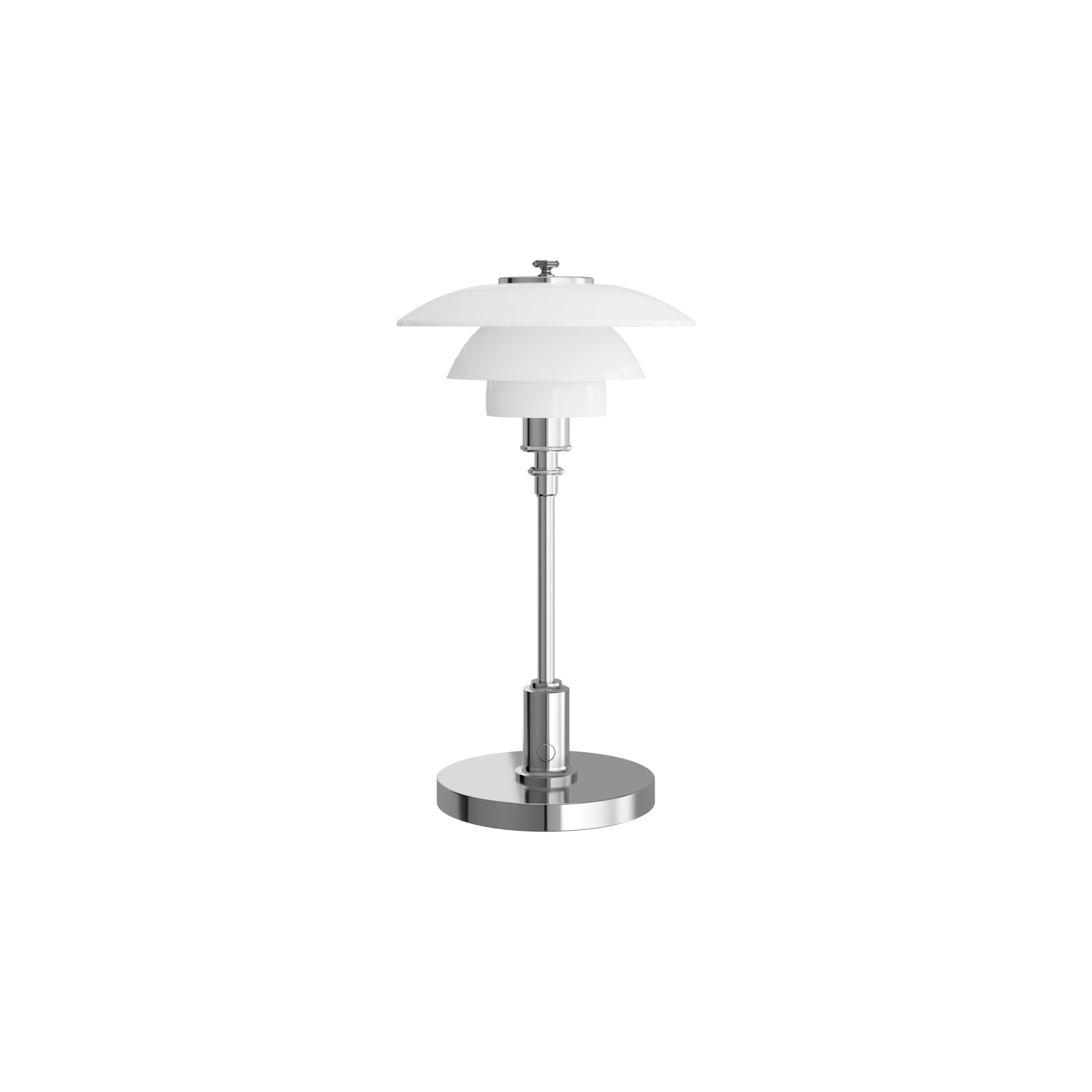 Portable lamp PH 1/1 white with chrome base