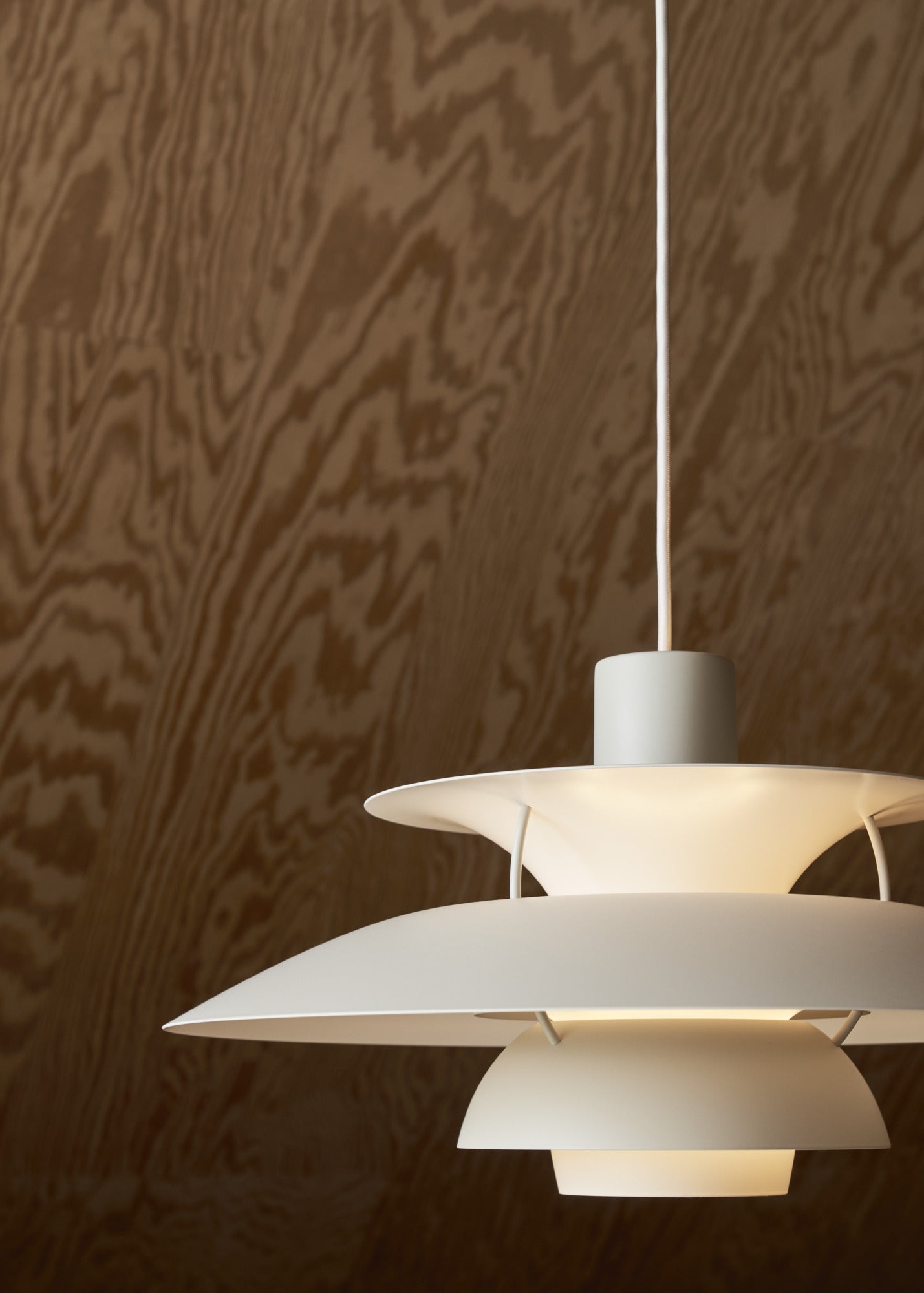Lampa wisząca PH 5 monochromatyczny blady odcień cyny