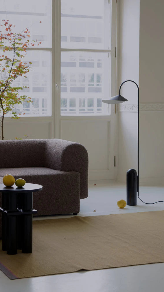 2-Seater Sofa TORI Brown Bouclé