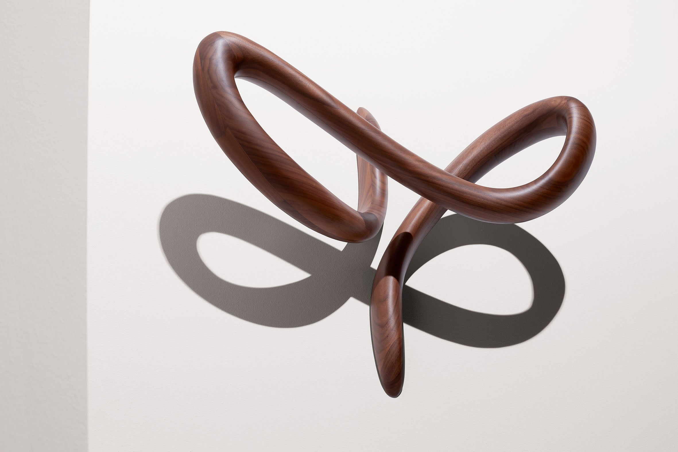 VERTIGO Wall Hook Walnut Wood