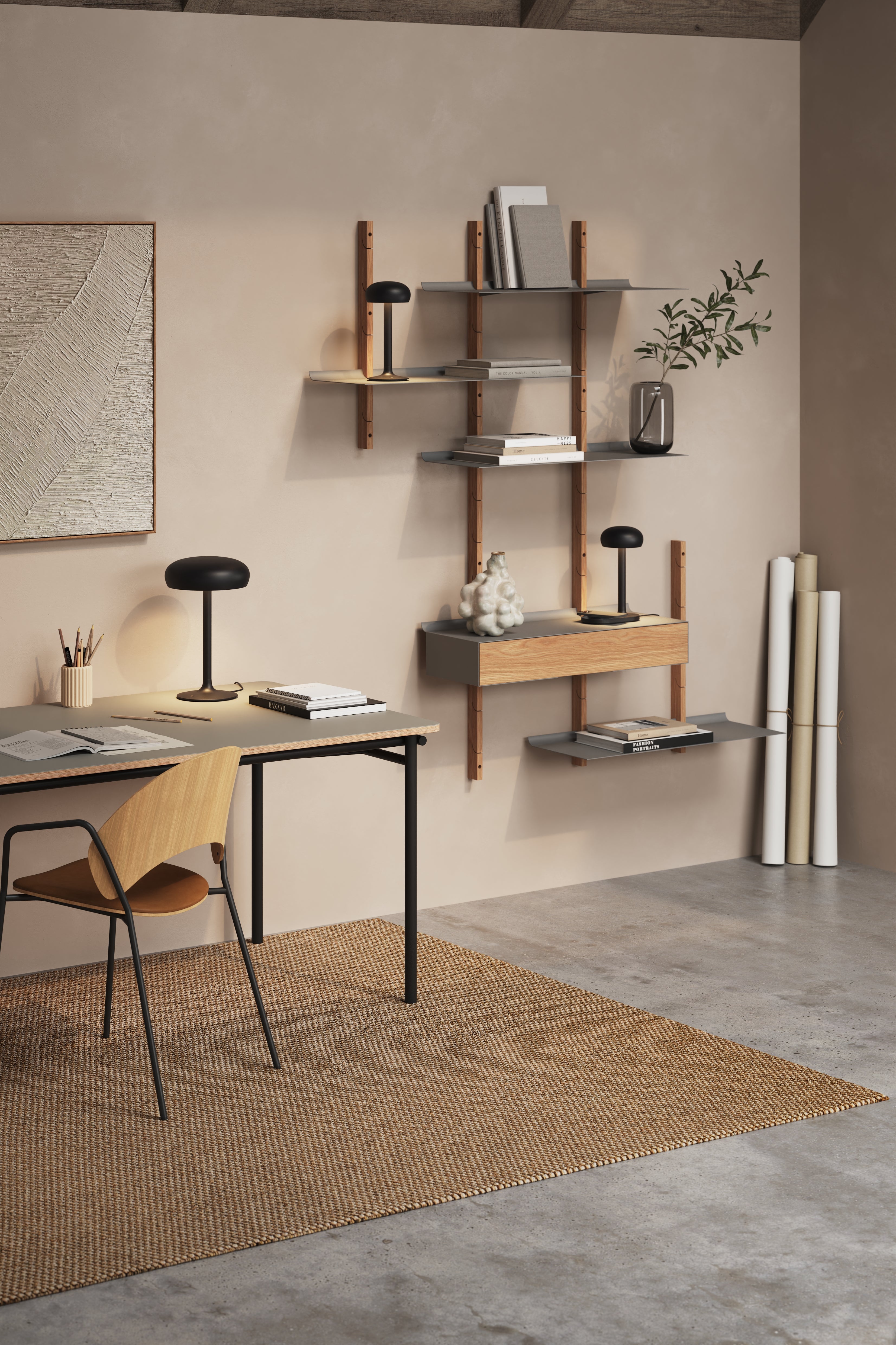 Expandable Table TAFFEL beige
