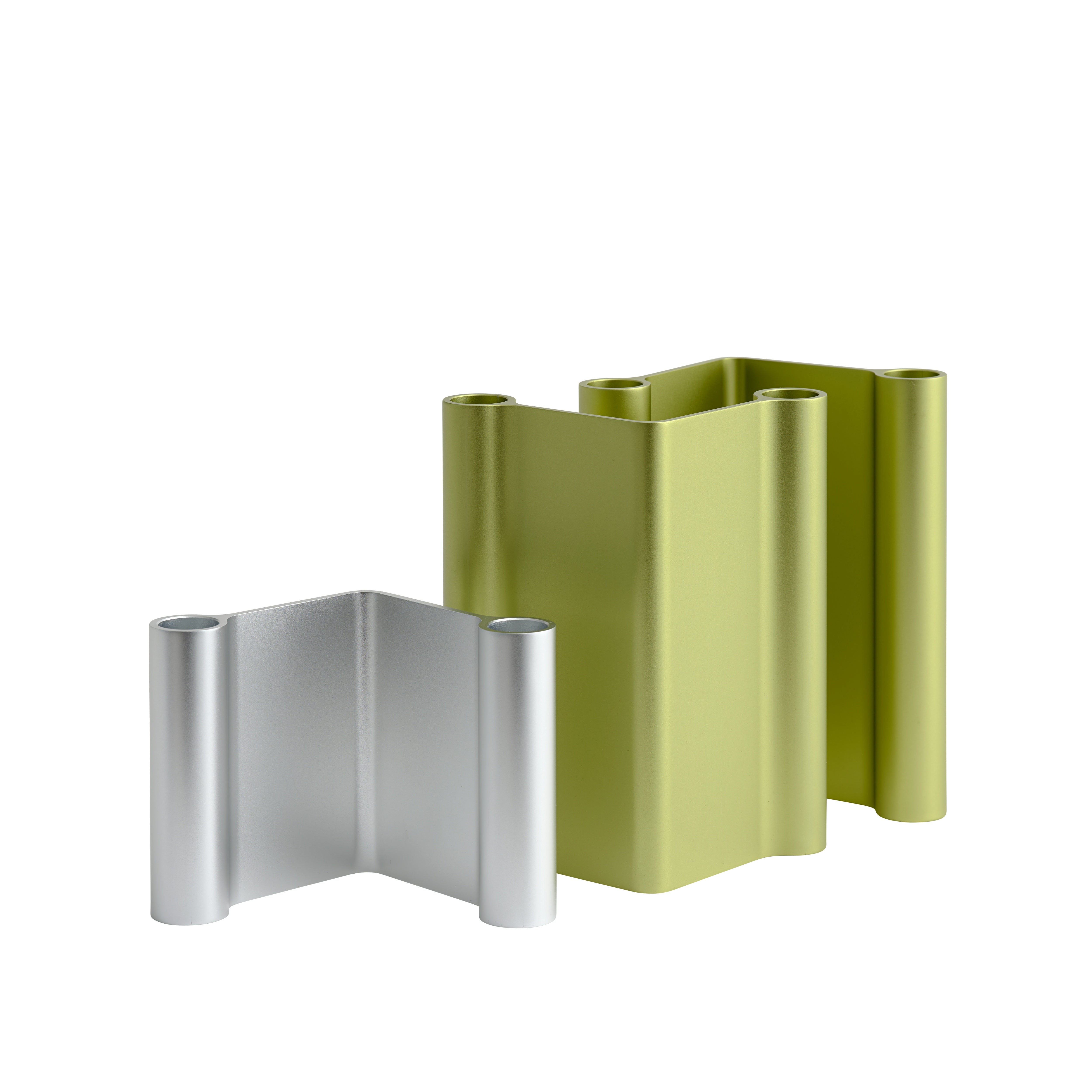 PAIR Aluminium Candle Holder