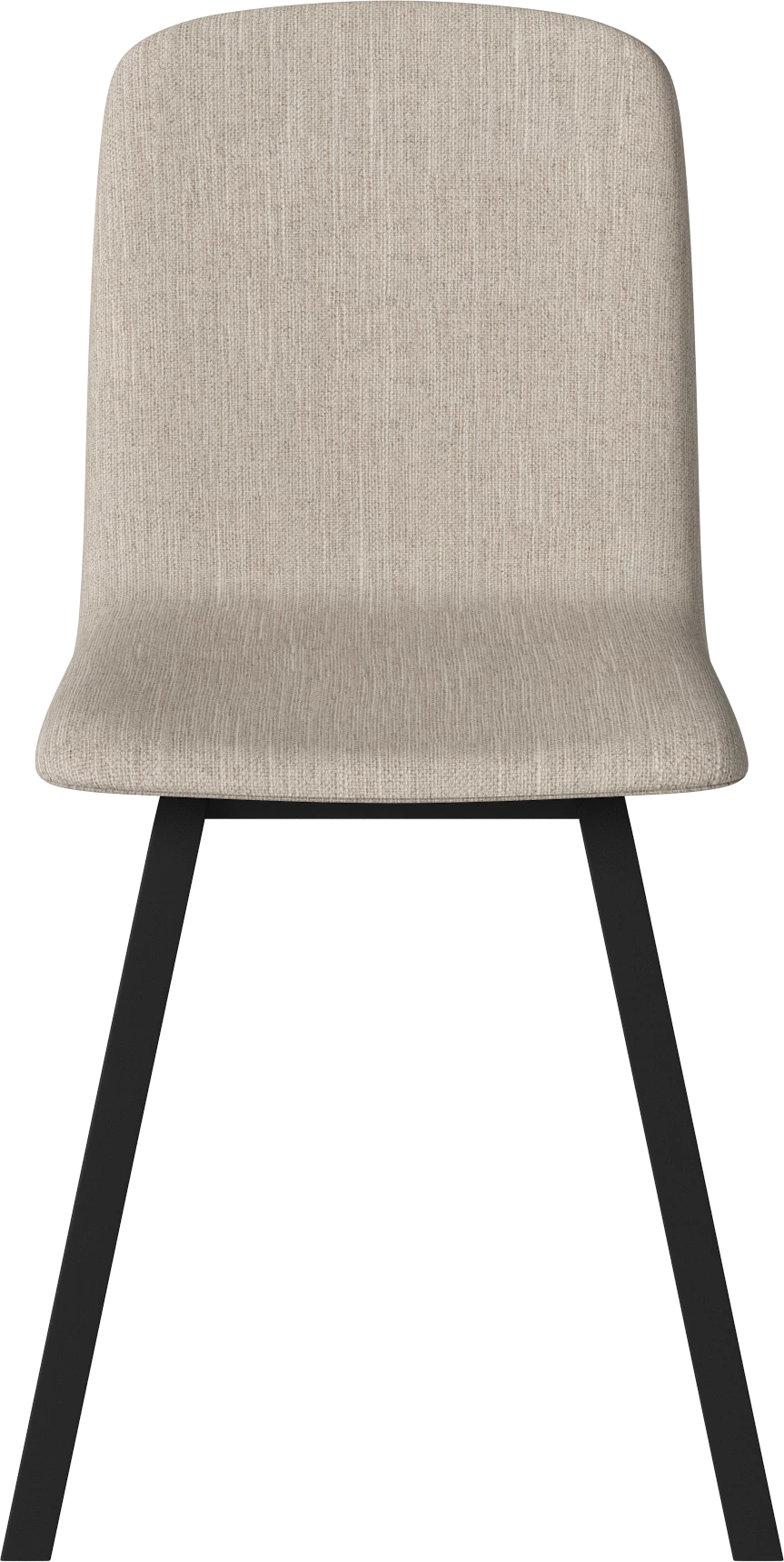 Palm chair upholstered with a black base