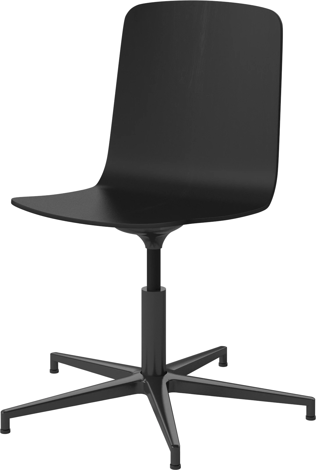 Palm office chair black veneer with a black base