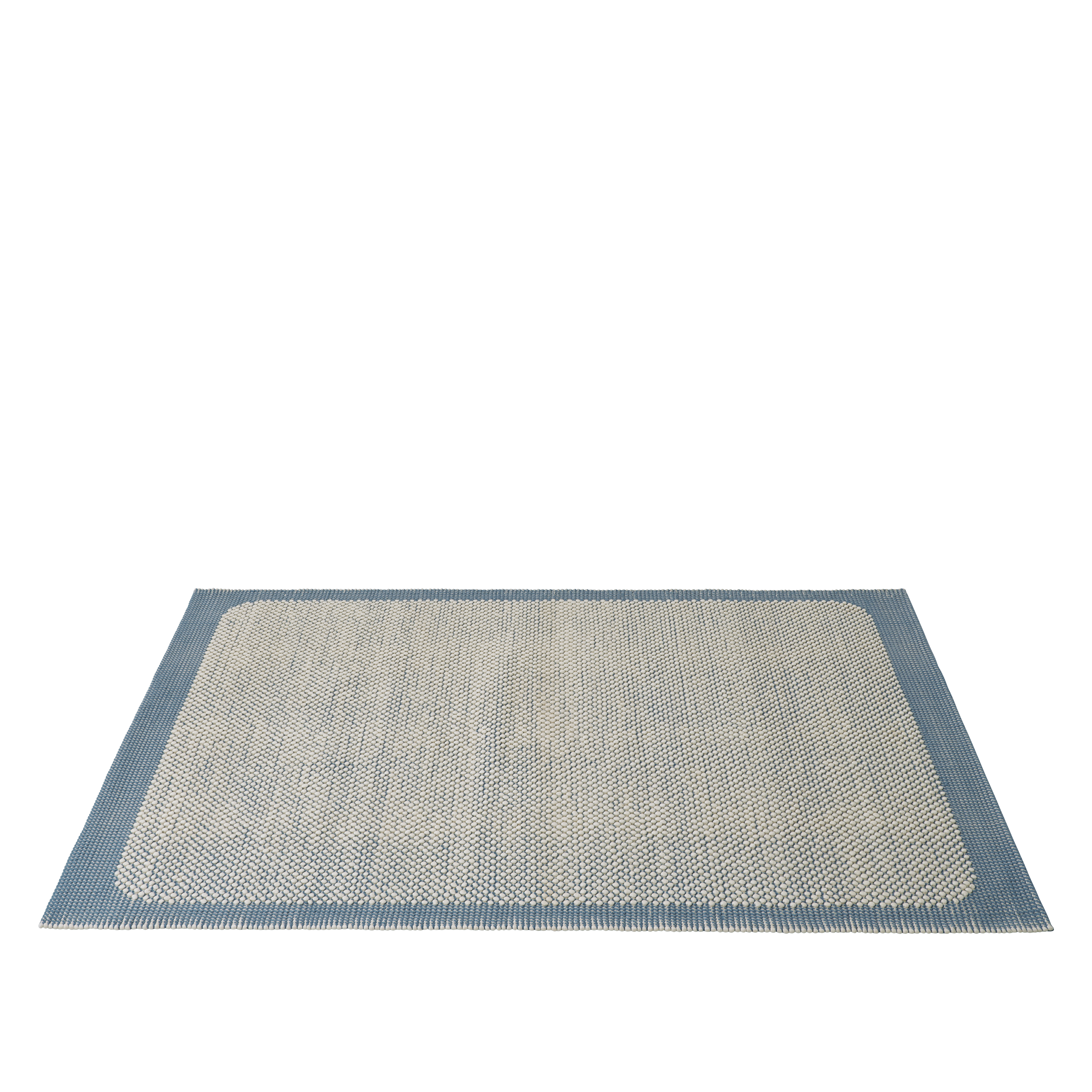 PEBBLE rug blue with beige