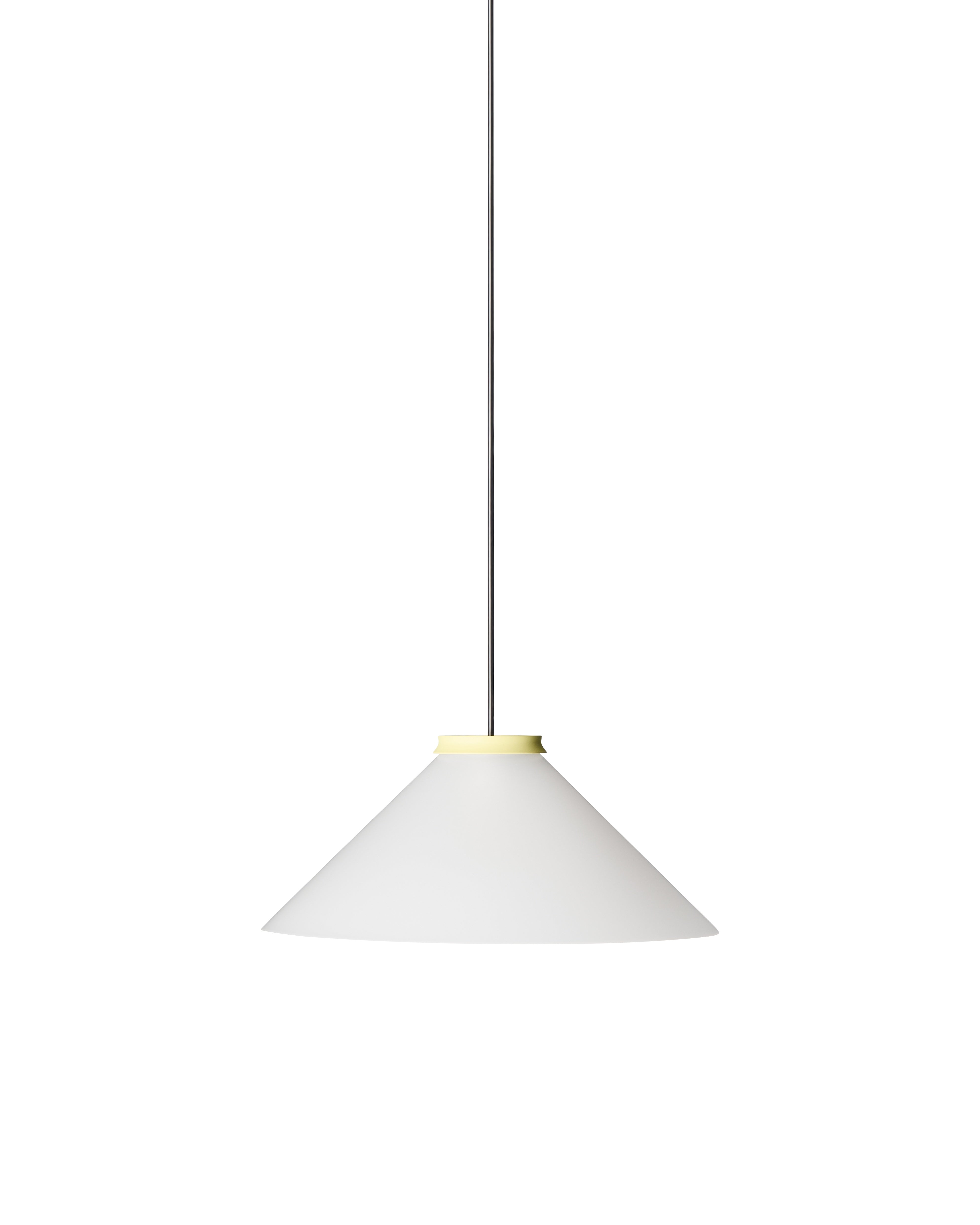 ALINE Pendant Lamp Light Yellow with White Shade