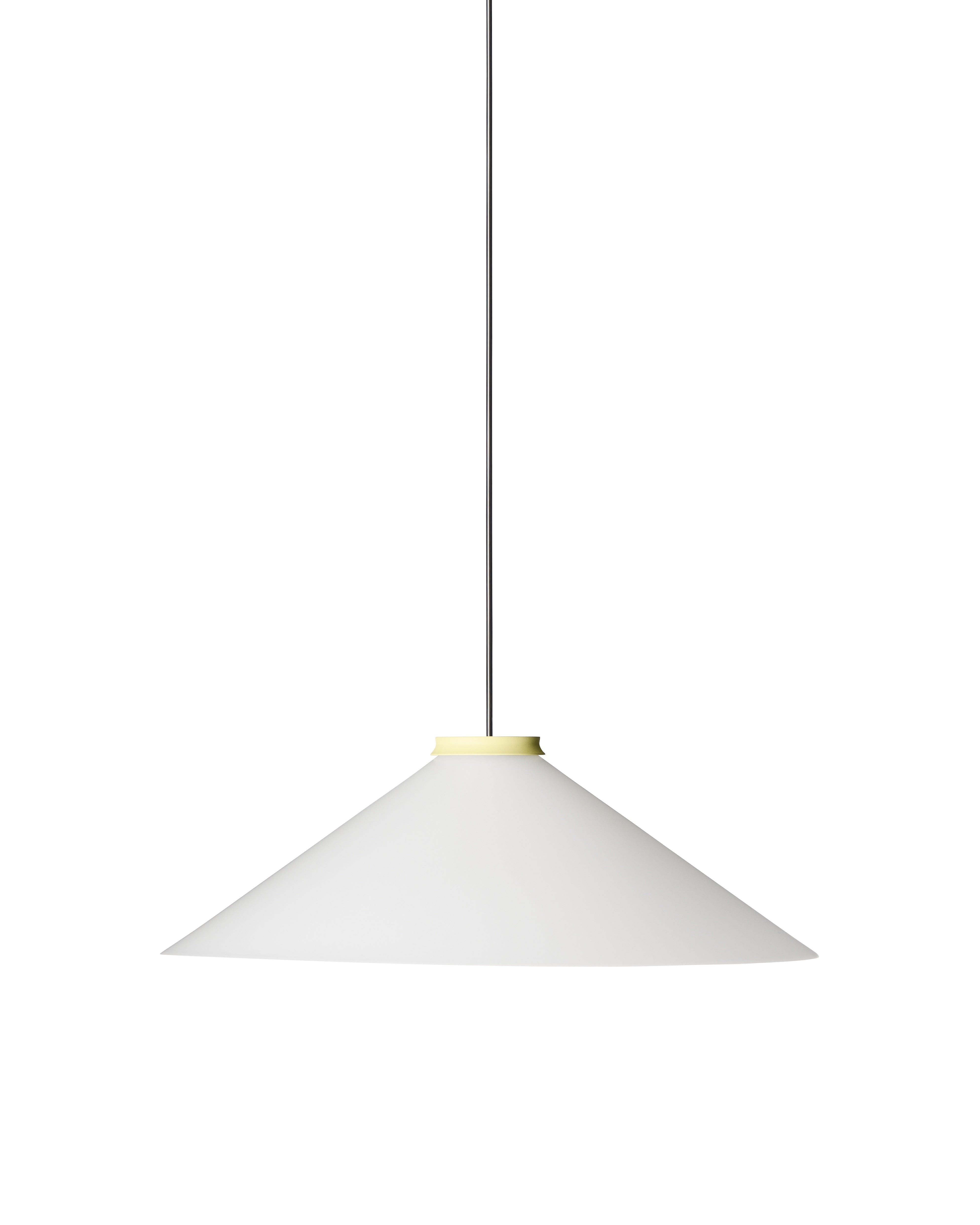 ALINE Pendant Lamp Light Yellow with White Shade