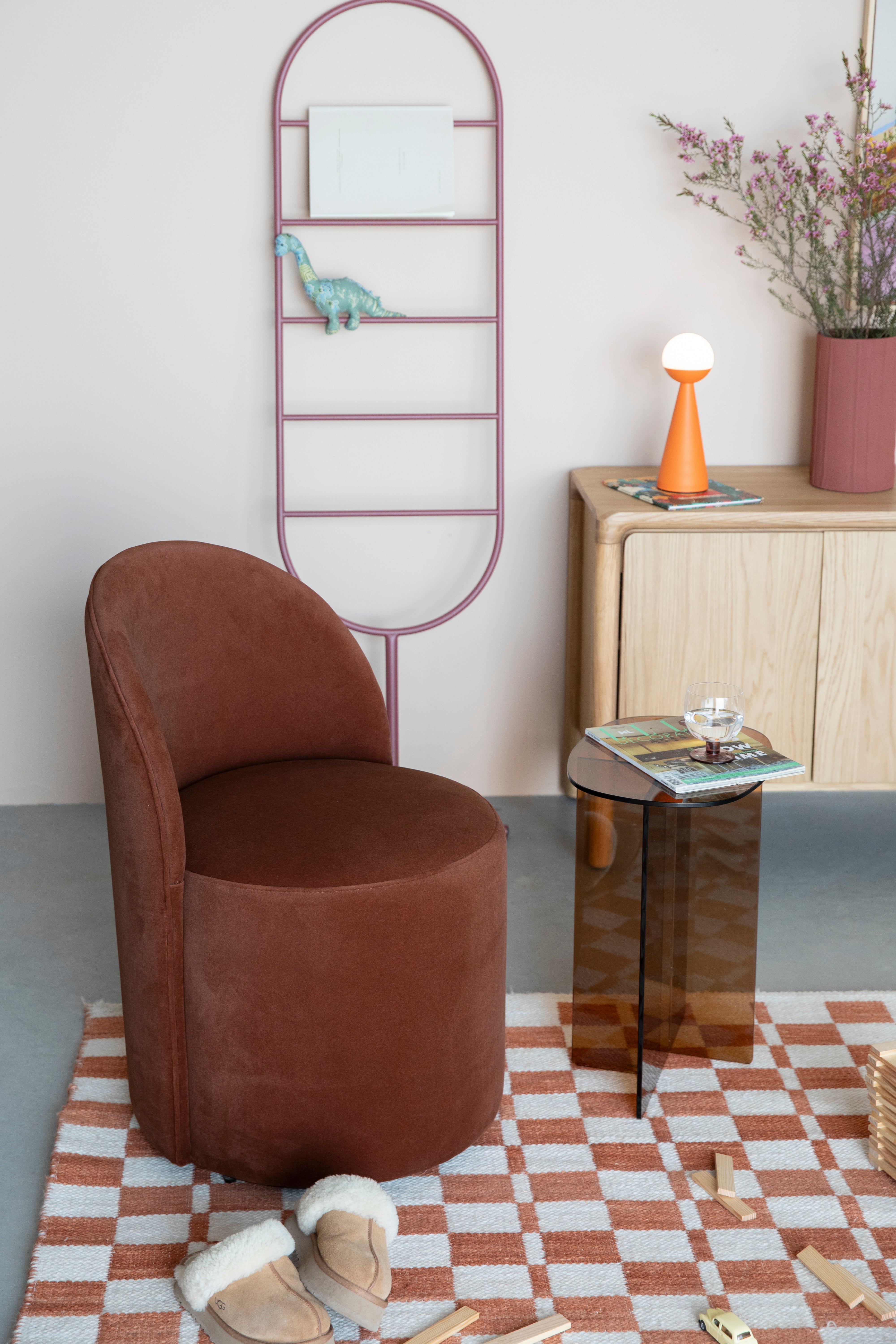 PLUSH Armchair in Brown