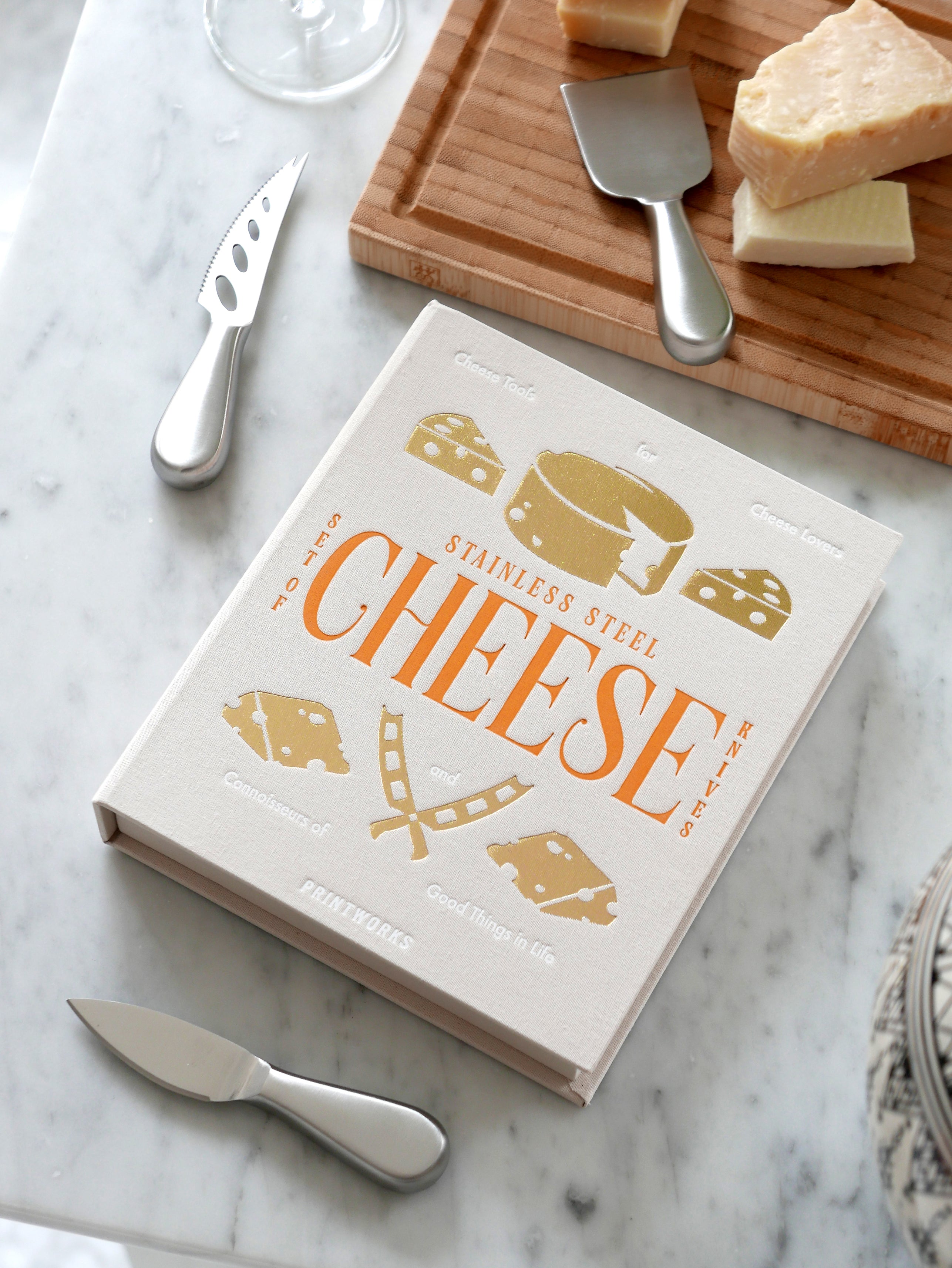 CHEESE TOOLS Cheese Board Set Beige