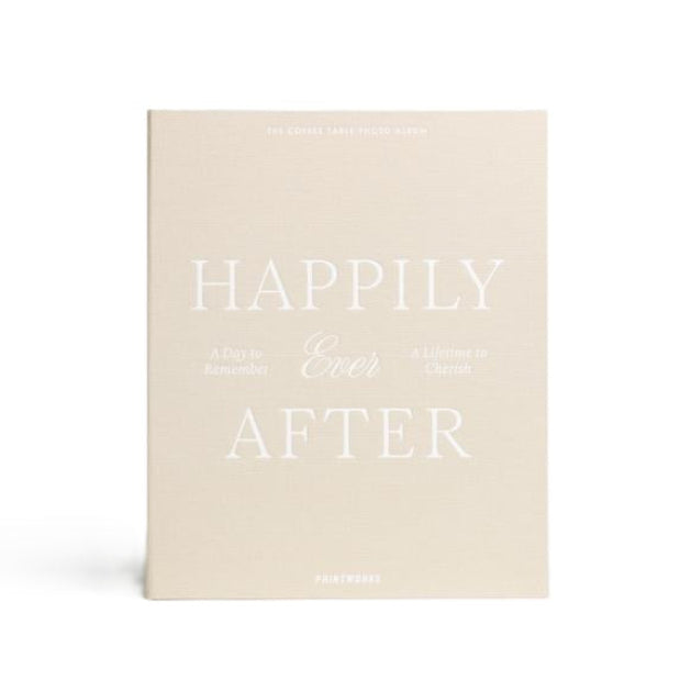 HAPPILY EVER AFTER Photo Album Beige