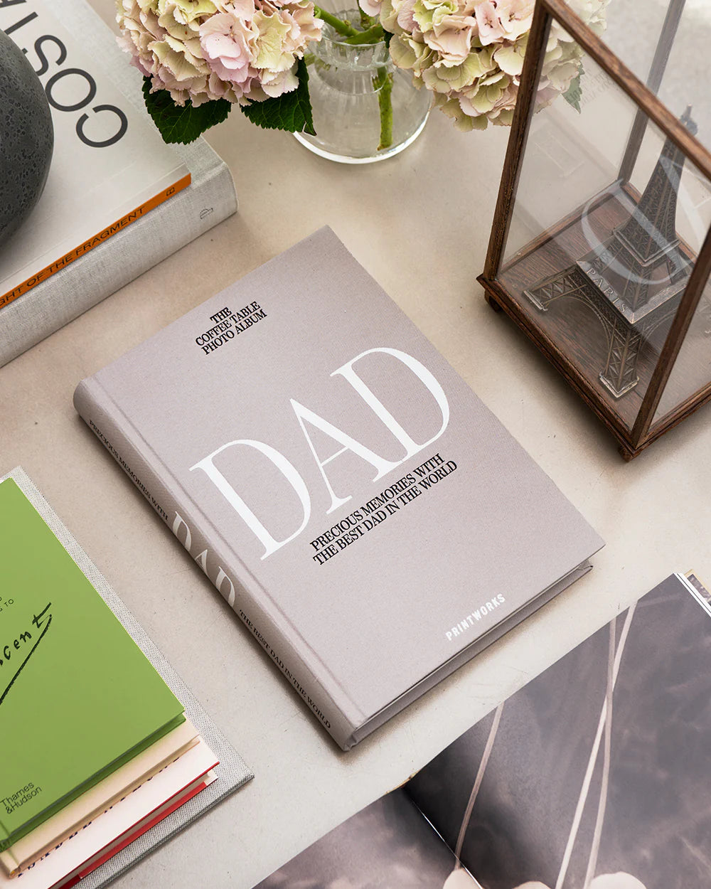 DAD Gray Photo Album with White