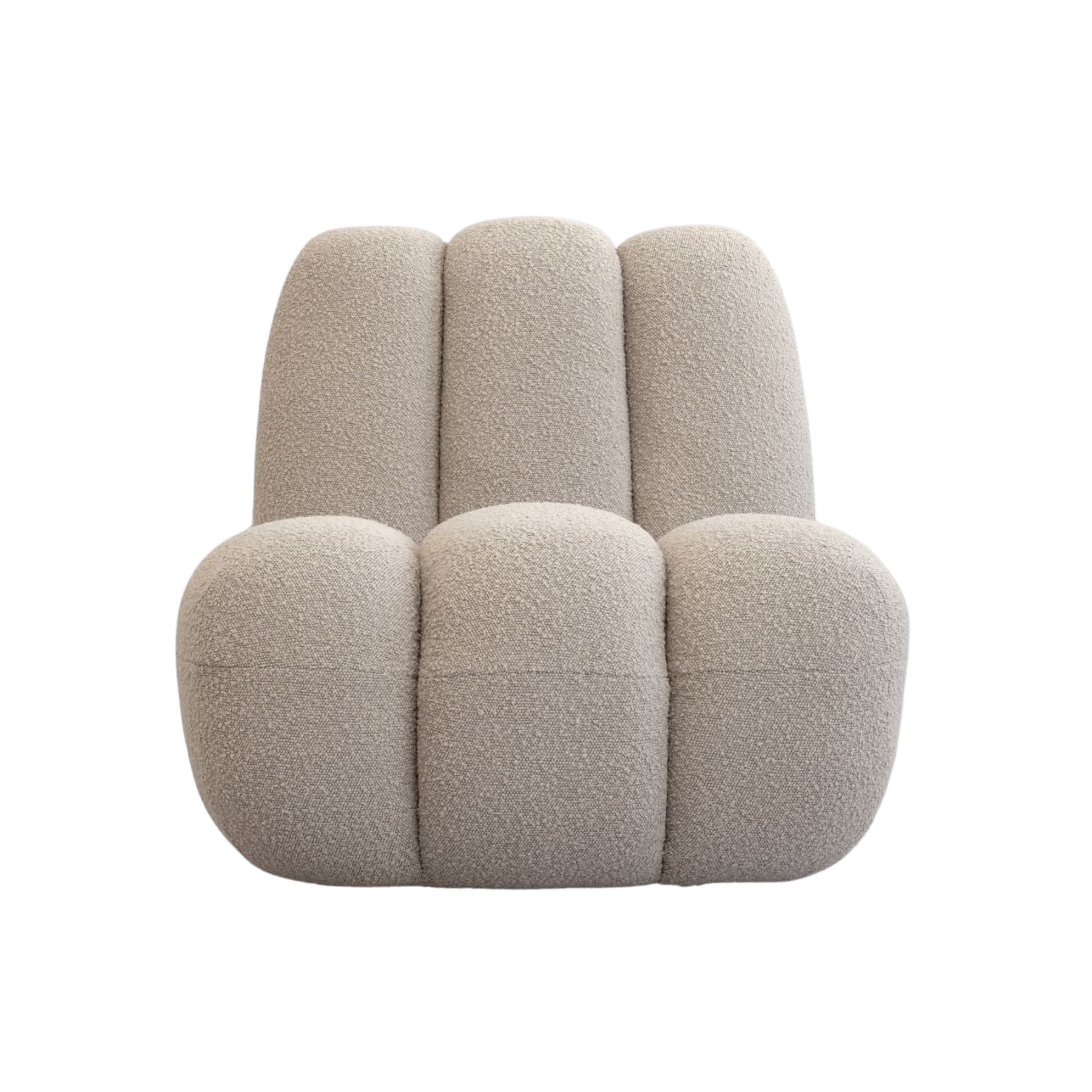 TOE HAIR BOICLé armchair beige [Klaudia]