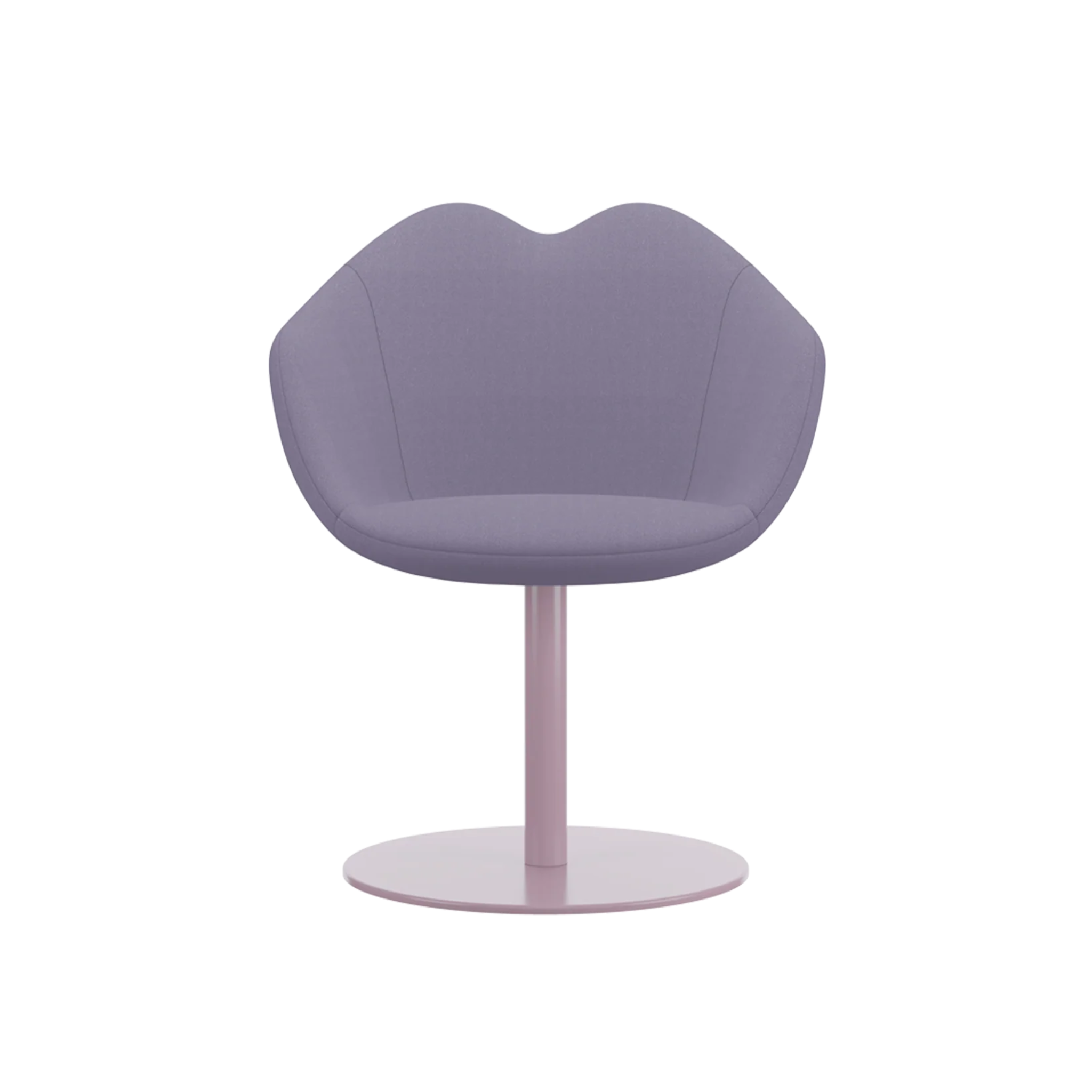 XOXO Sessel in Violett mit runder Basis