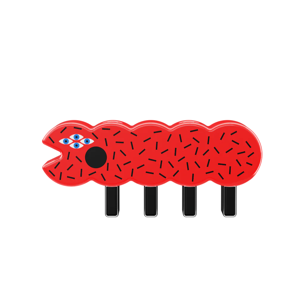 Kerzenhalter BRUCOLOCO rot
