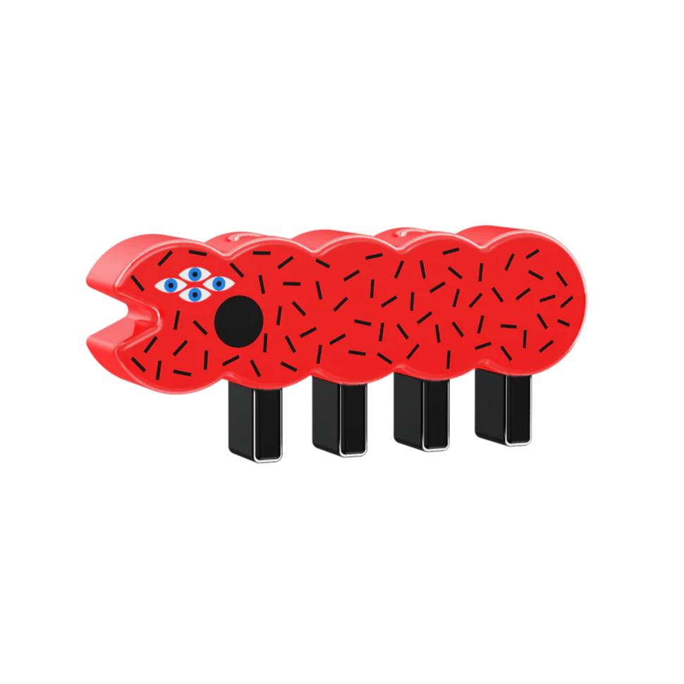 Kerzenhalter BRUCOLOCO rot