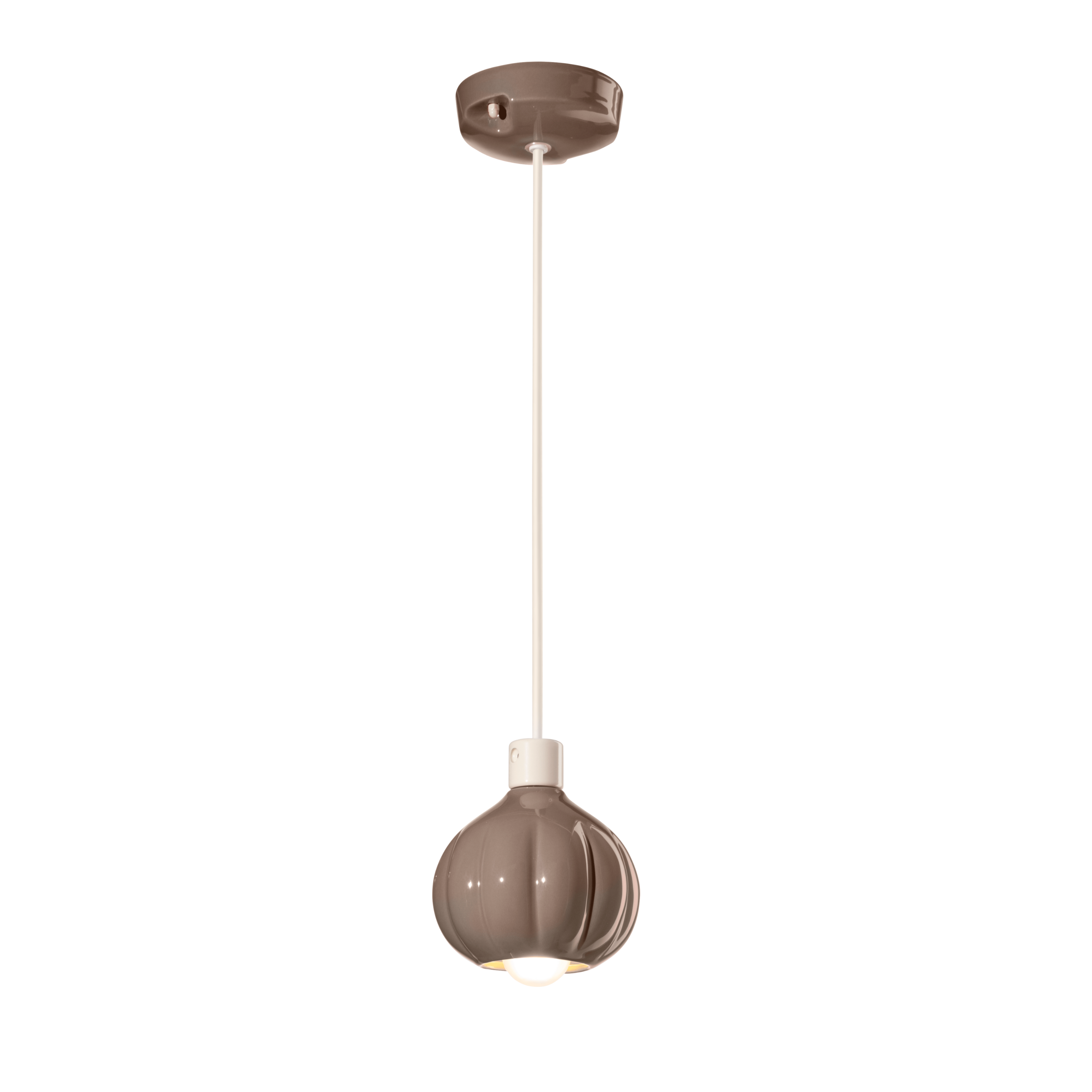Lampa wisząca ceramiczna AFOXÉ mokka