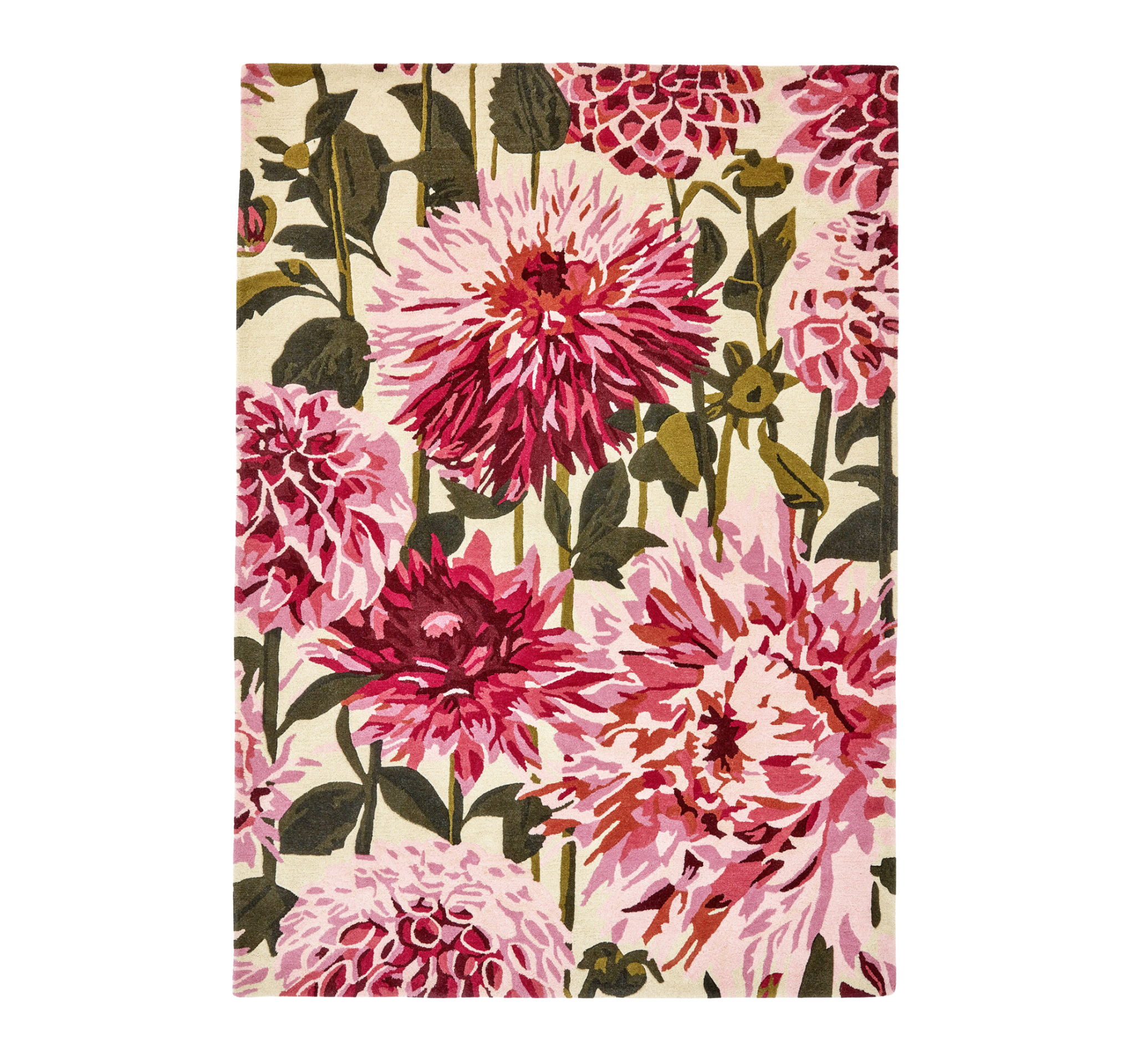 Dywan DAHLIA FUCHSIA PALM różowo-zielony
