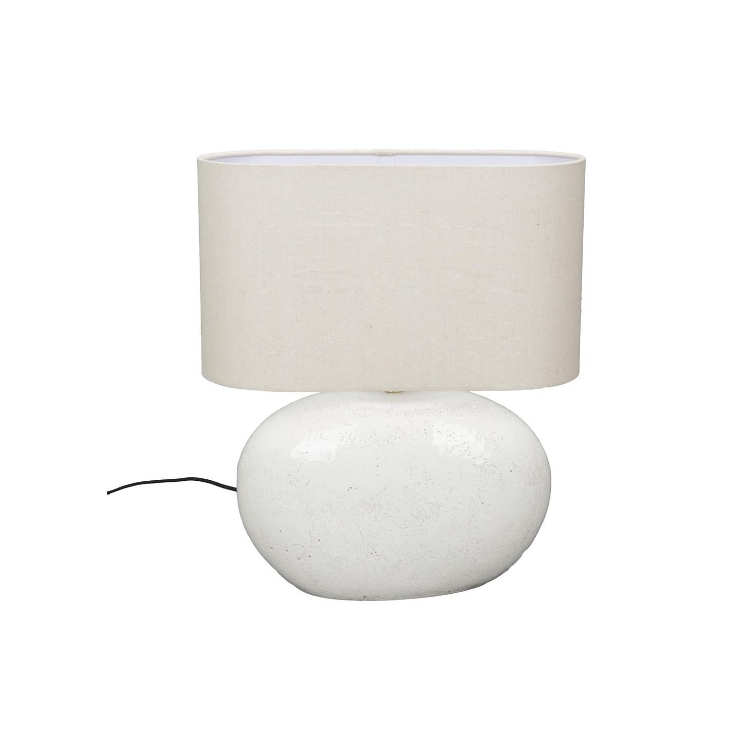 Hailey table lamp light beige ceramics