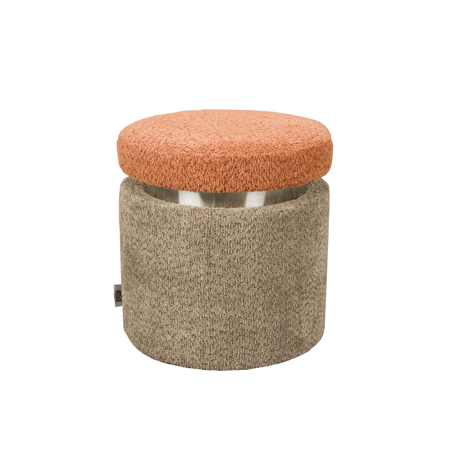 Pouf orange sleep with beige