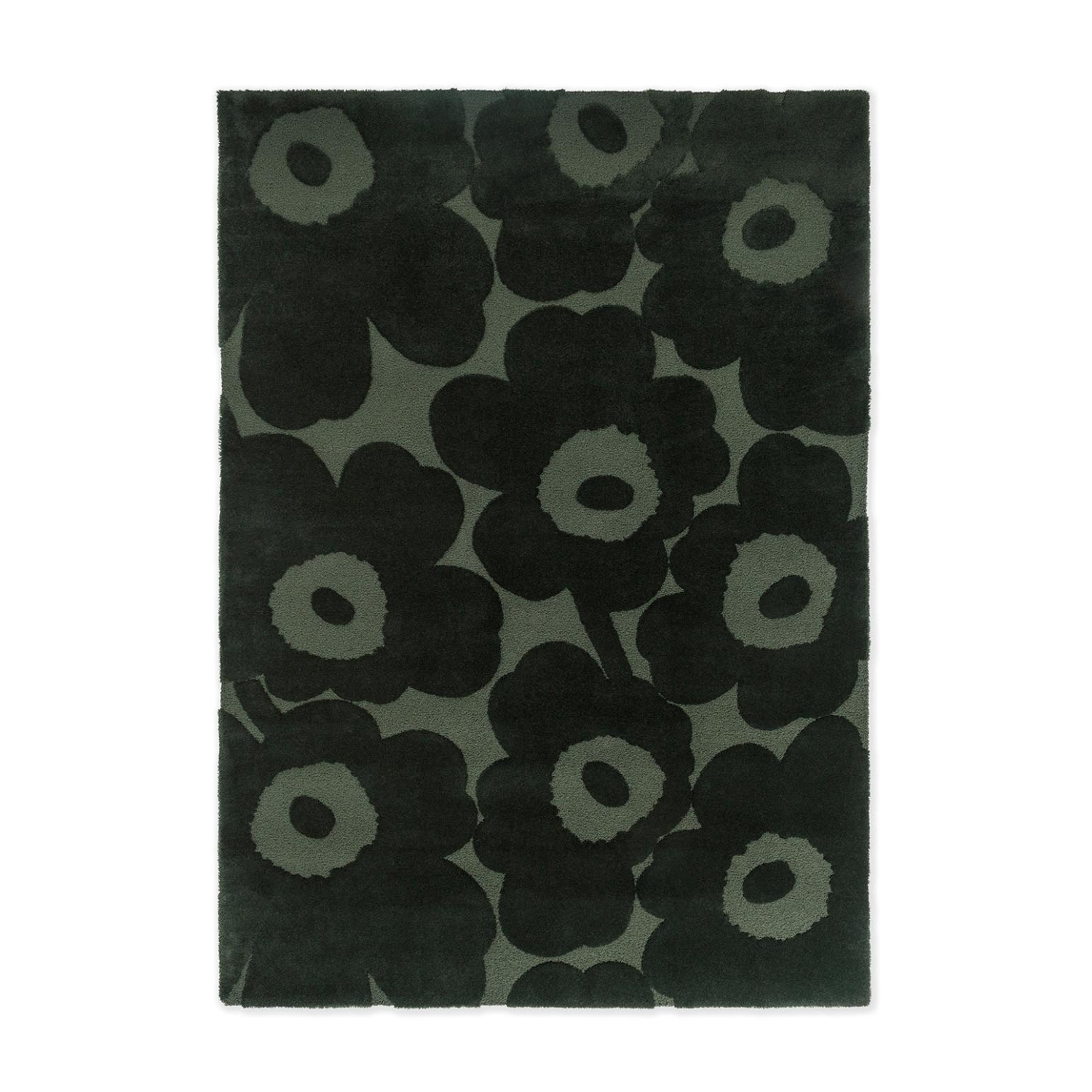 Wool rug Unified Green