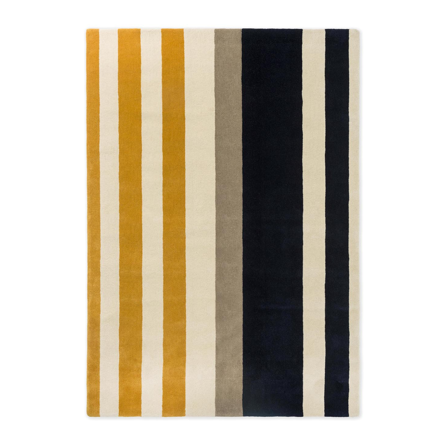 Ralli yellow-beige-black wool rug