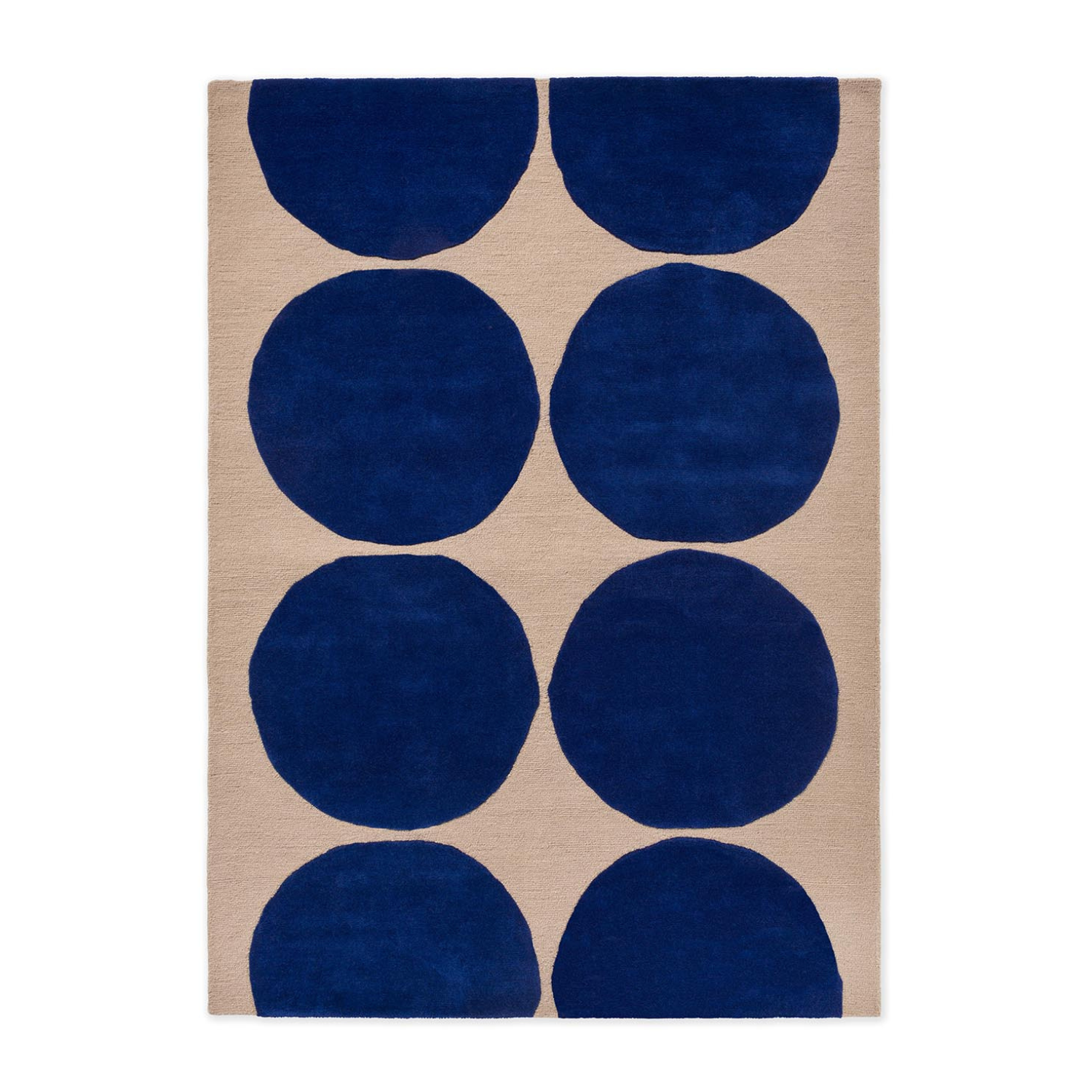 ISOT Blue kivet rug with beige