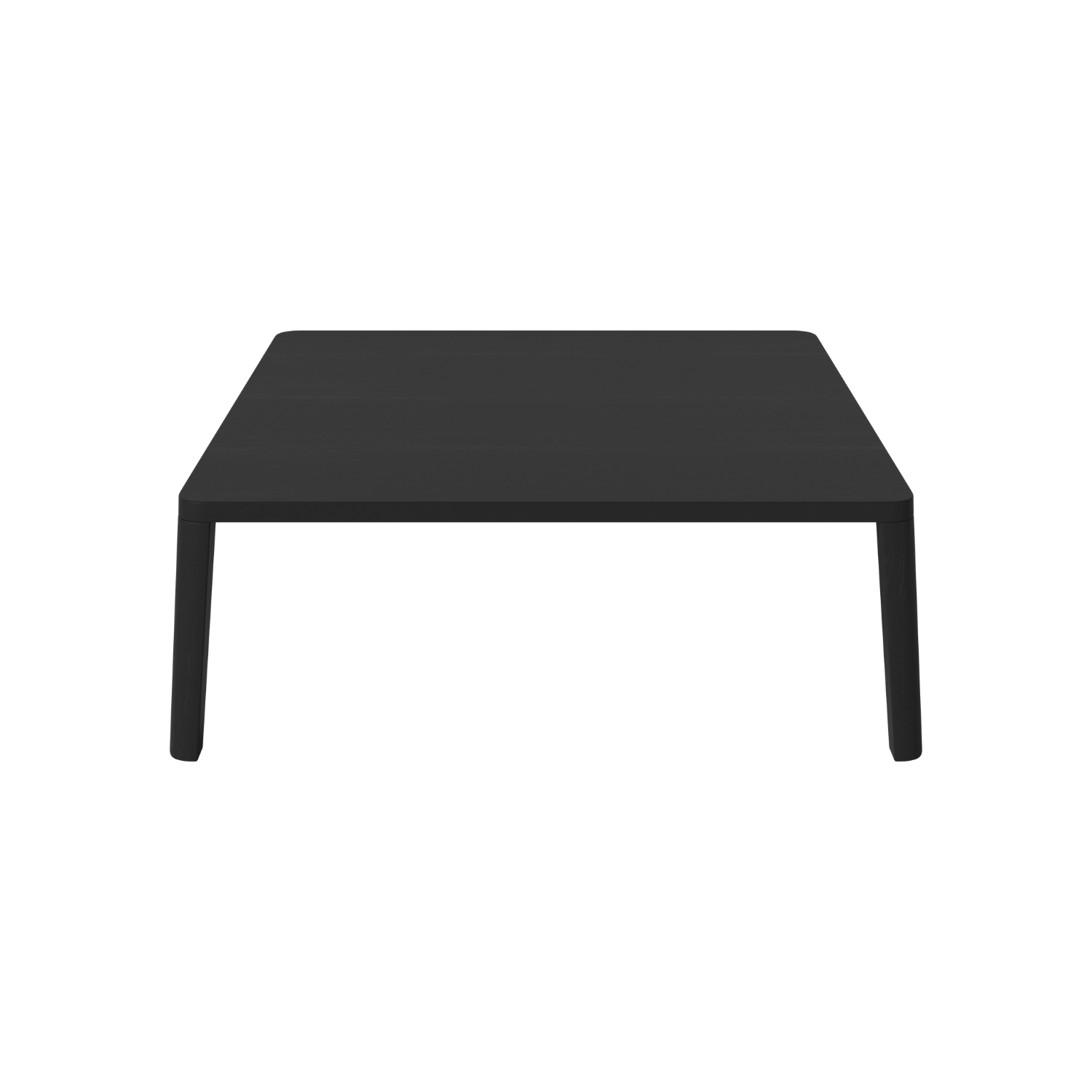 Graceful coffee table black oak wood