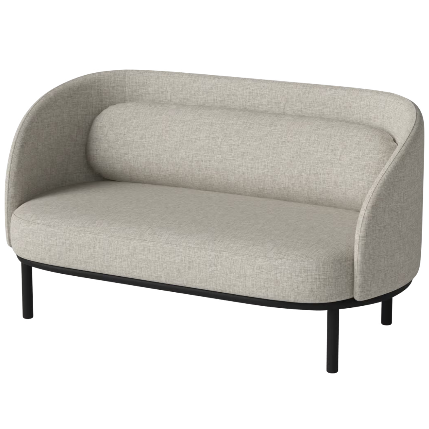2-person Sofa FUUGA base of black oak