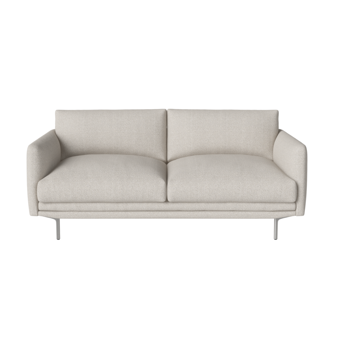 2-person sofa Lomi metal base