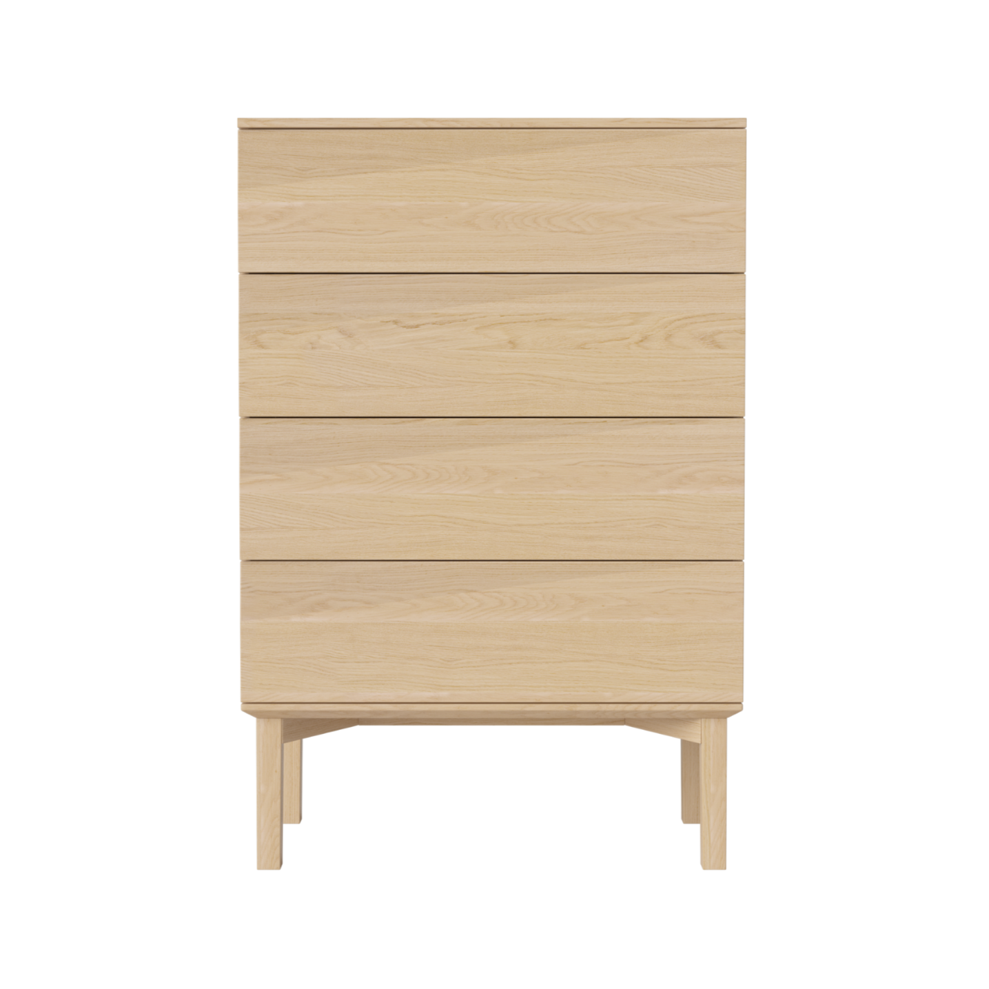 Silent chest of drawers bleached oak wood