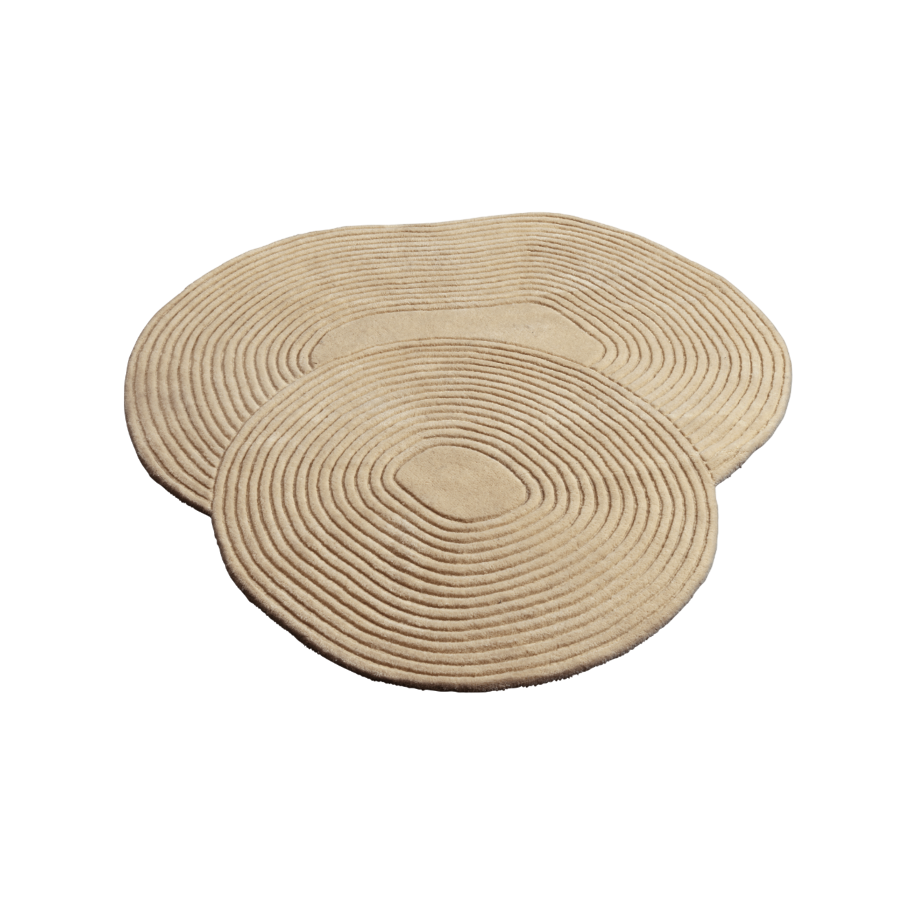 Zen Shaped beige rug