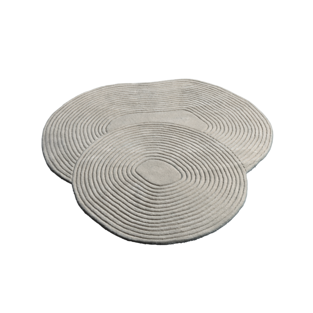 Zen Shaped rug gray