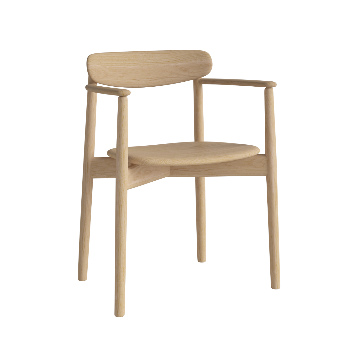 Chair with armrests Merge Balted Oak wood