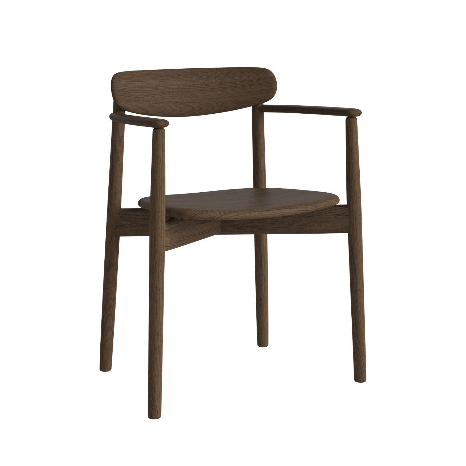 Chair with armrests Merge dark oak wood